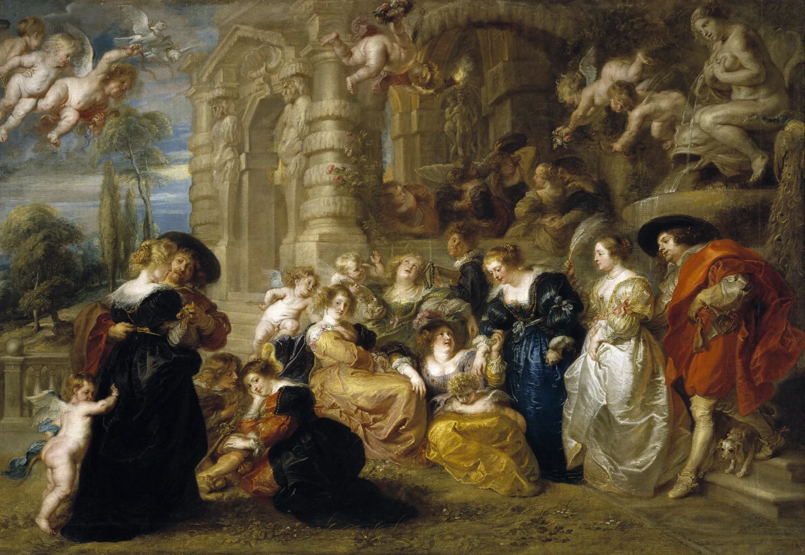 The Garden Of Love Wall Art by Peter Paul Rubens - Canvas Print