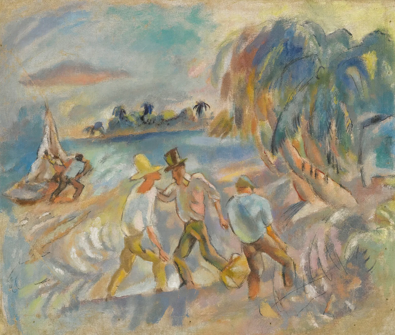 Les Brigands Wall Art by Jules Pascin - Canvas Print