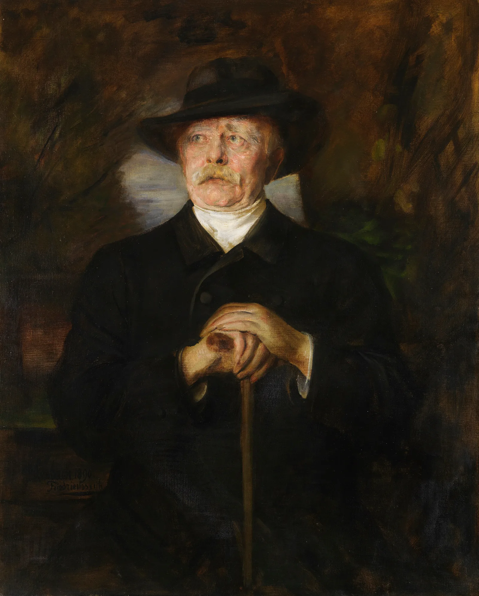 Otto Von Bismarck Wall Art by Franz von Lenbach - Canvas Print