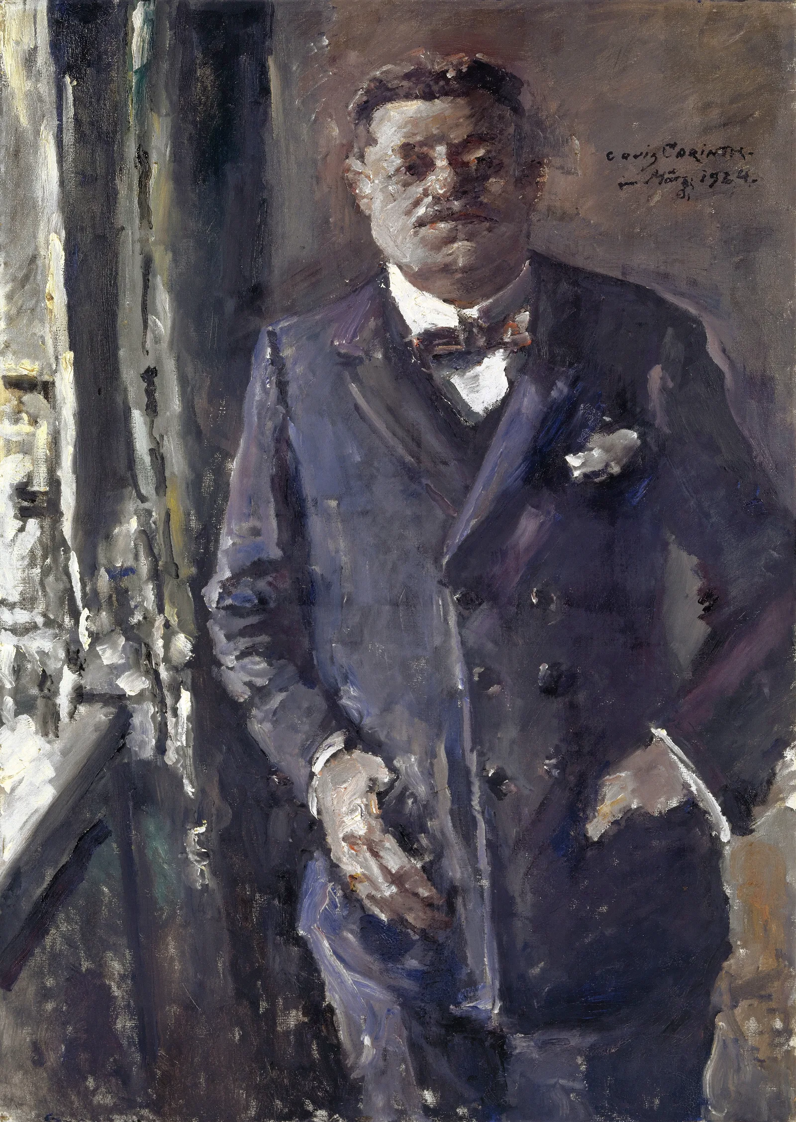 Portrait Of Reich President Friedrich Ebert Wall Art by Lovis Corinth - Canvas Print