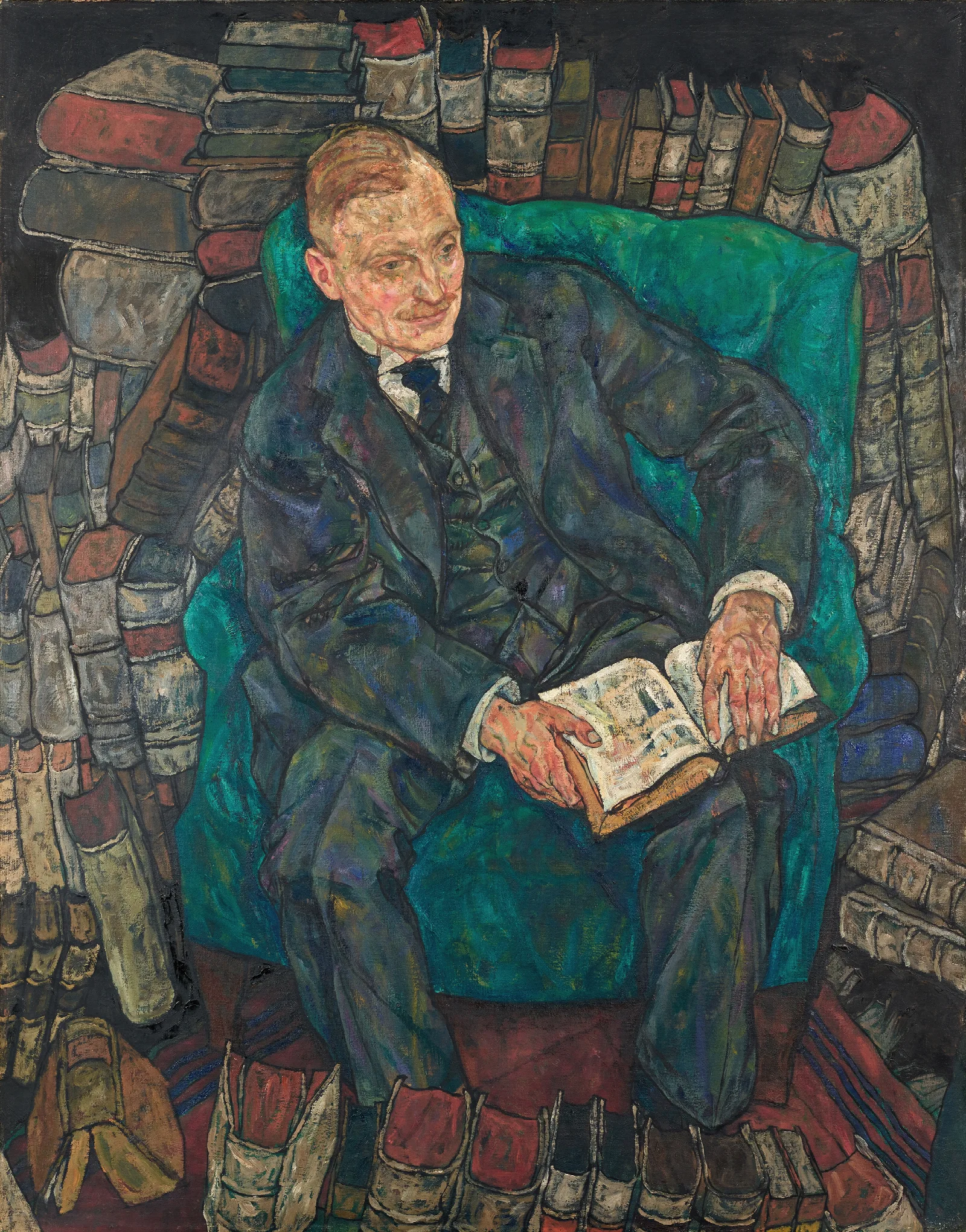 Dr Hugo Koller Wall Art by Egon Schiele - Canvas Print