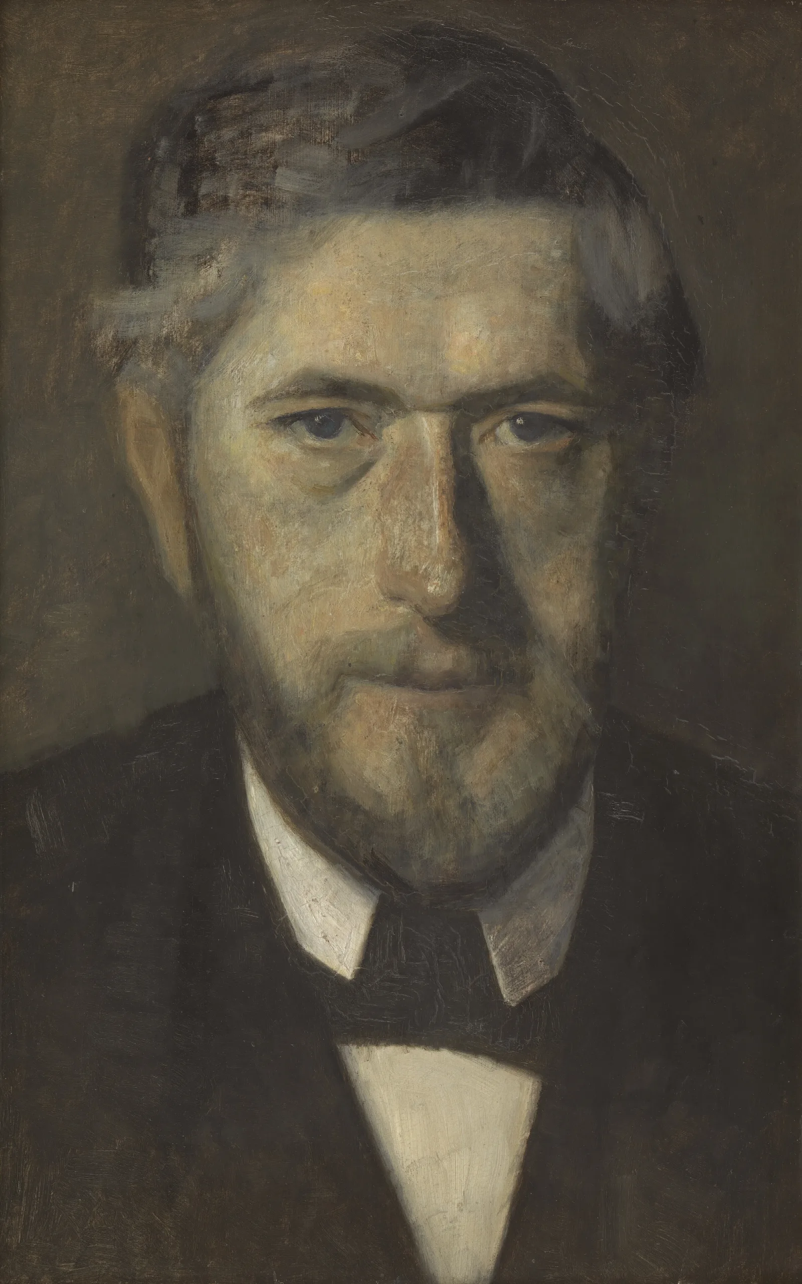 Jens Ferdinand Willumsen Study For Five Portraits Wall Art by Vilhelm Hammershøi - Canvas Print