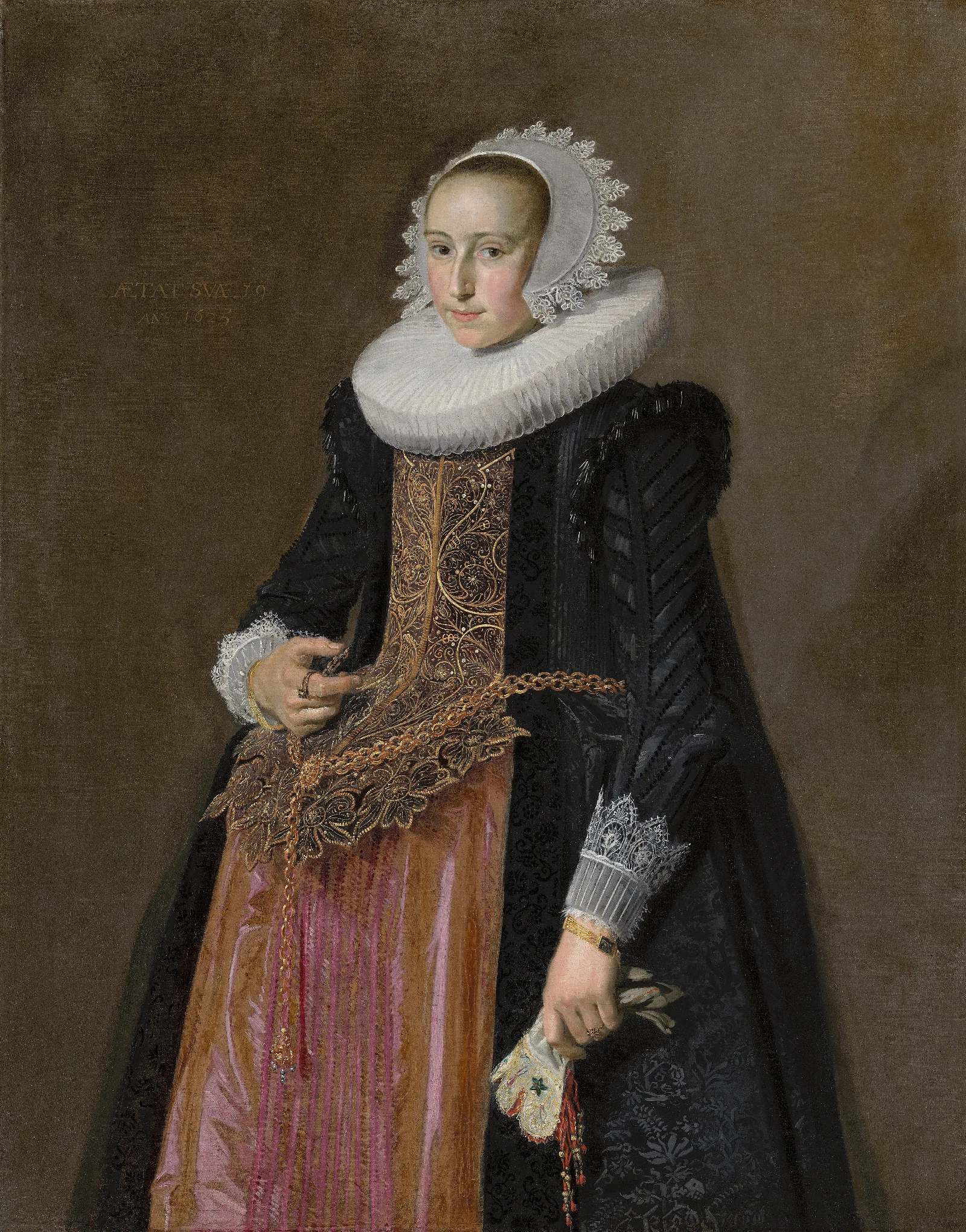Portrait Of Aletta Hanemans Wall Art by Frans Hals - Canvas Print