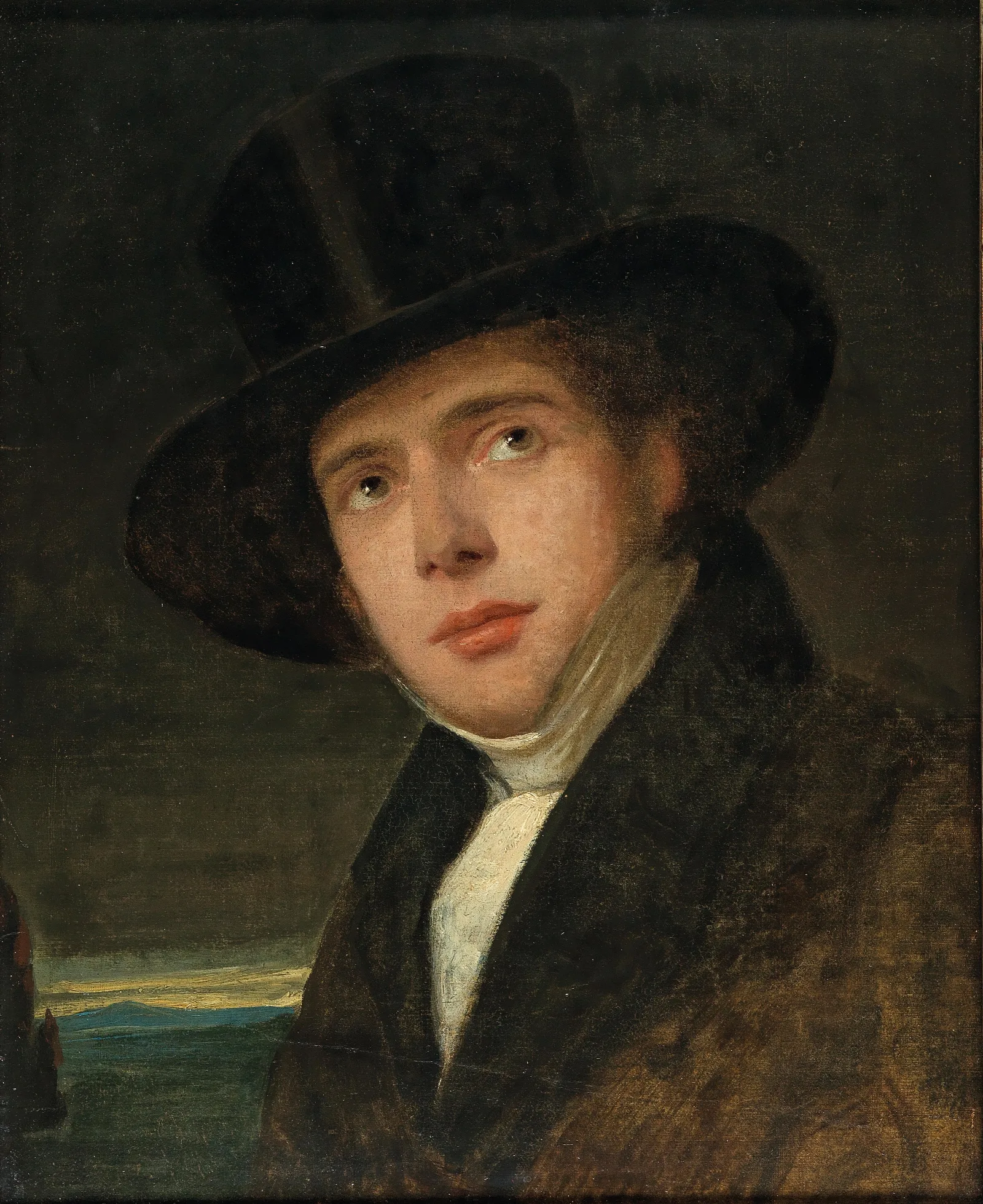 Portrait Of His Brother Andreas Wall Art by Friedrich von Amerling - Canvas Print