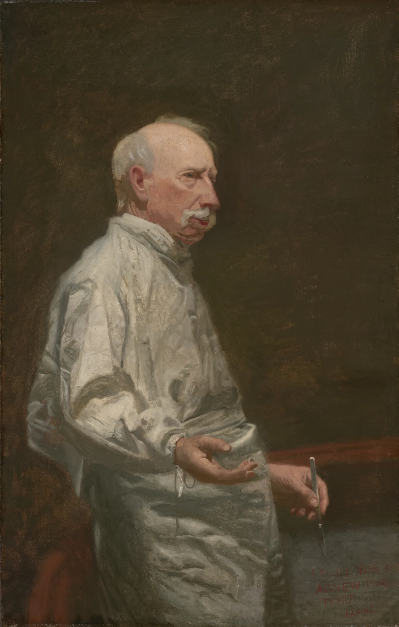 Dr David Hayes Agnew Wall Art by Thomas Eakins - Canvas Print