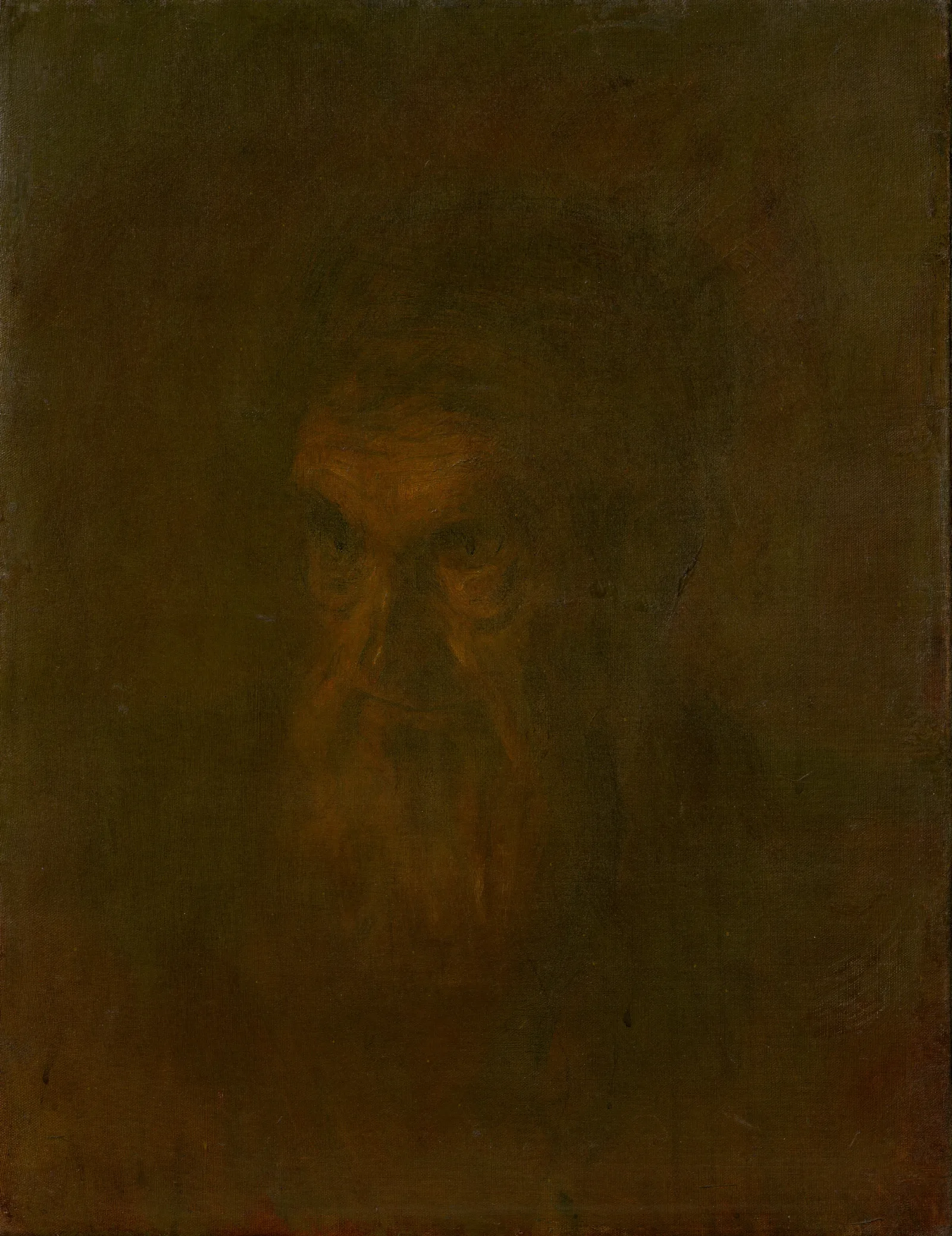 Head Study Of An Old Man 2 Wall Art by Ladislav Mednyánszky - Canvas Print