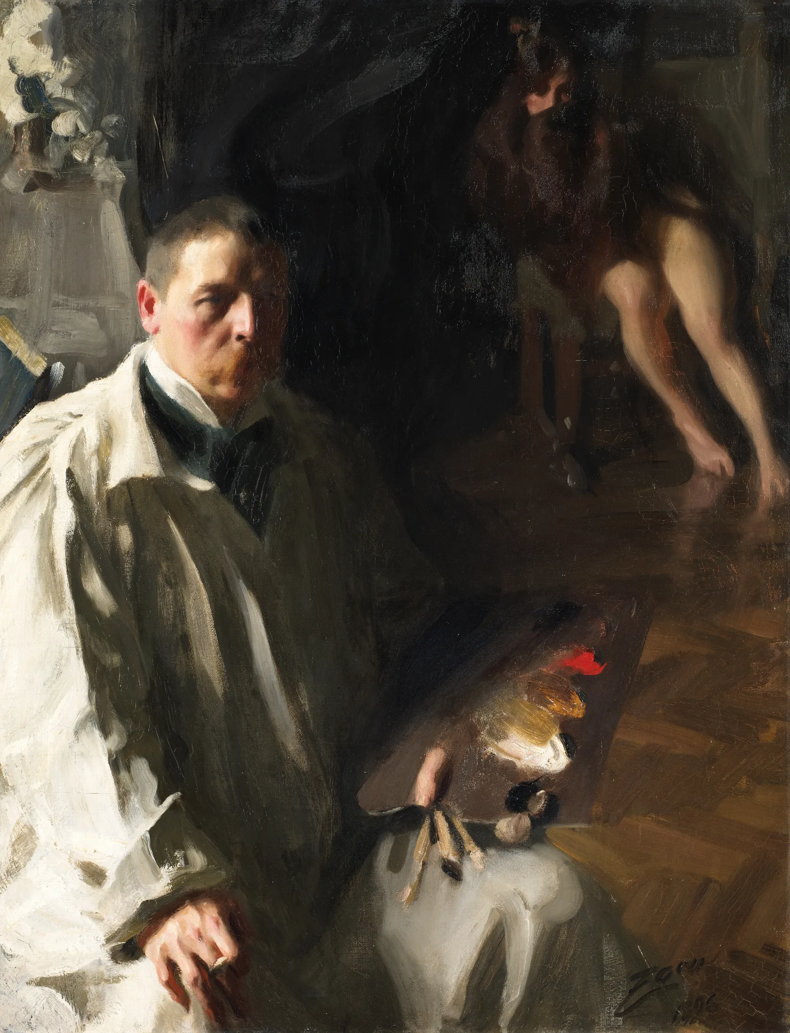 Self Portrait 625 Wall Art by Anders Zorn - Canvas Print
