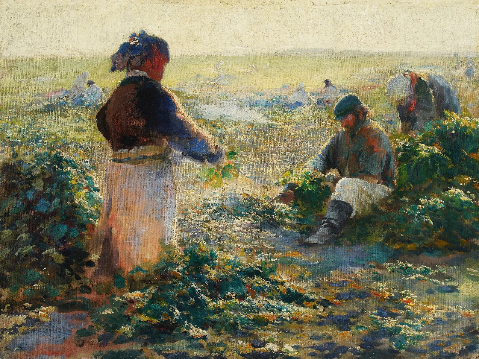 Digging Beets I Wall Art by Leon Wyczółkowski - Canvas Print