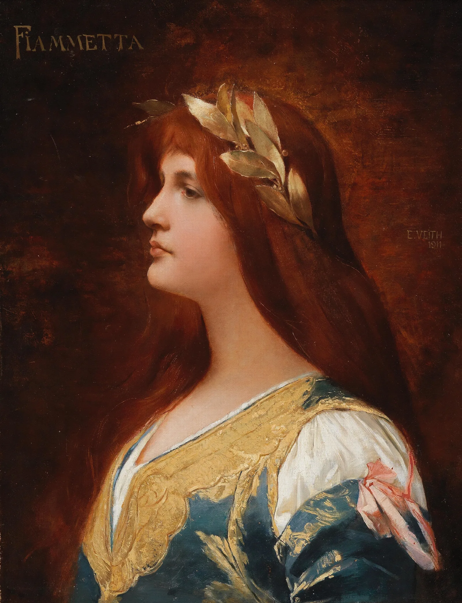 Fiammetta Wall Art by Eduard Veith - Canvas Print