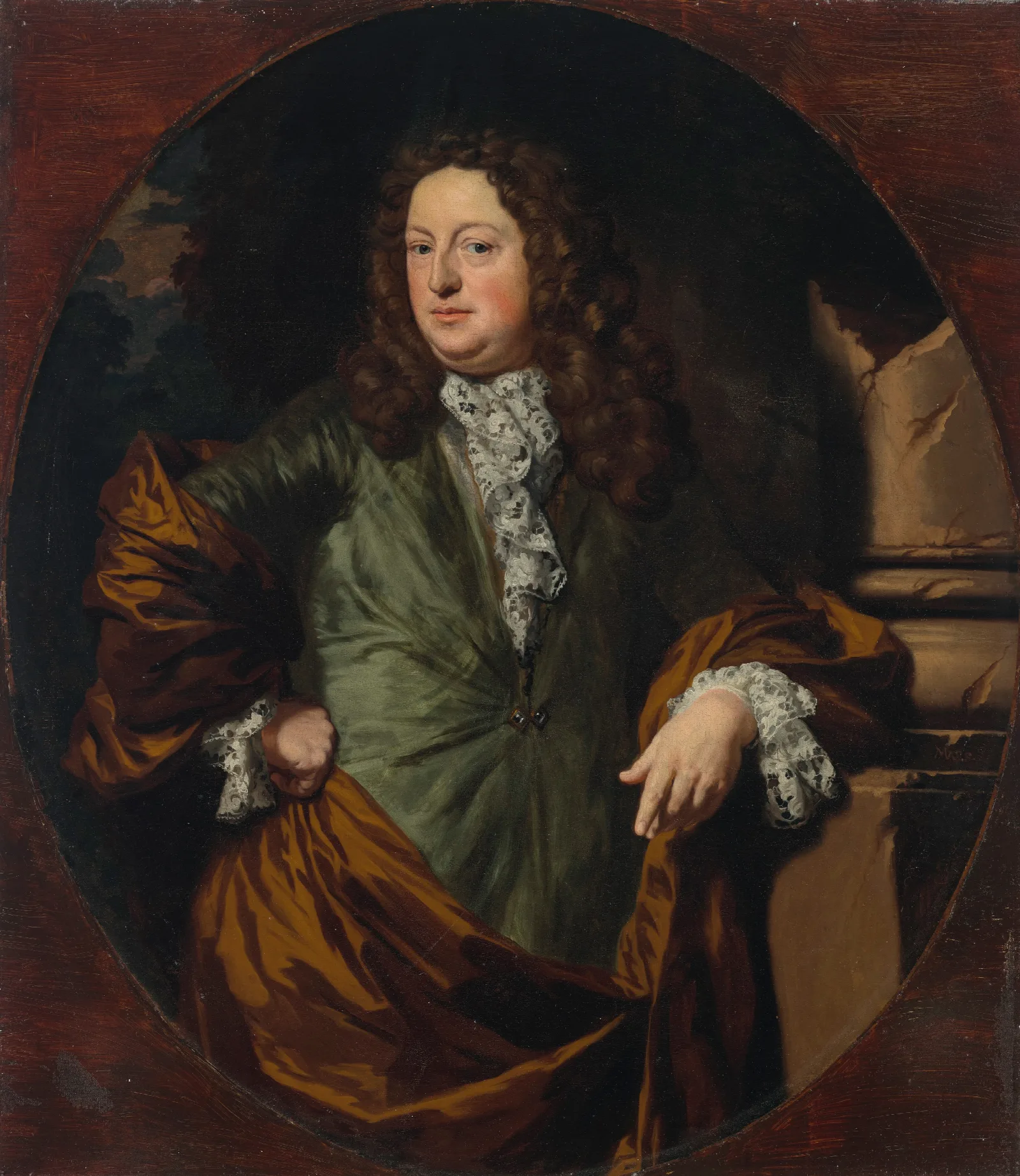 Portrait Of A Man Traditionally Identified As Count Borchgrave Wall Art by Nicolaes Maes - Canvas Print