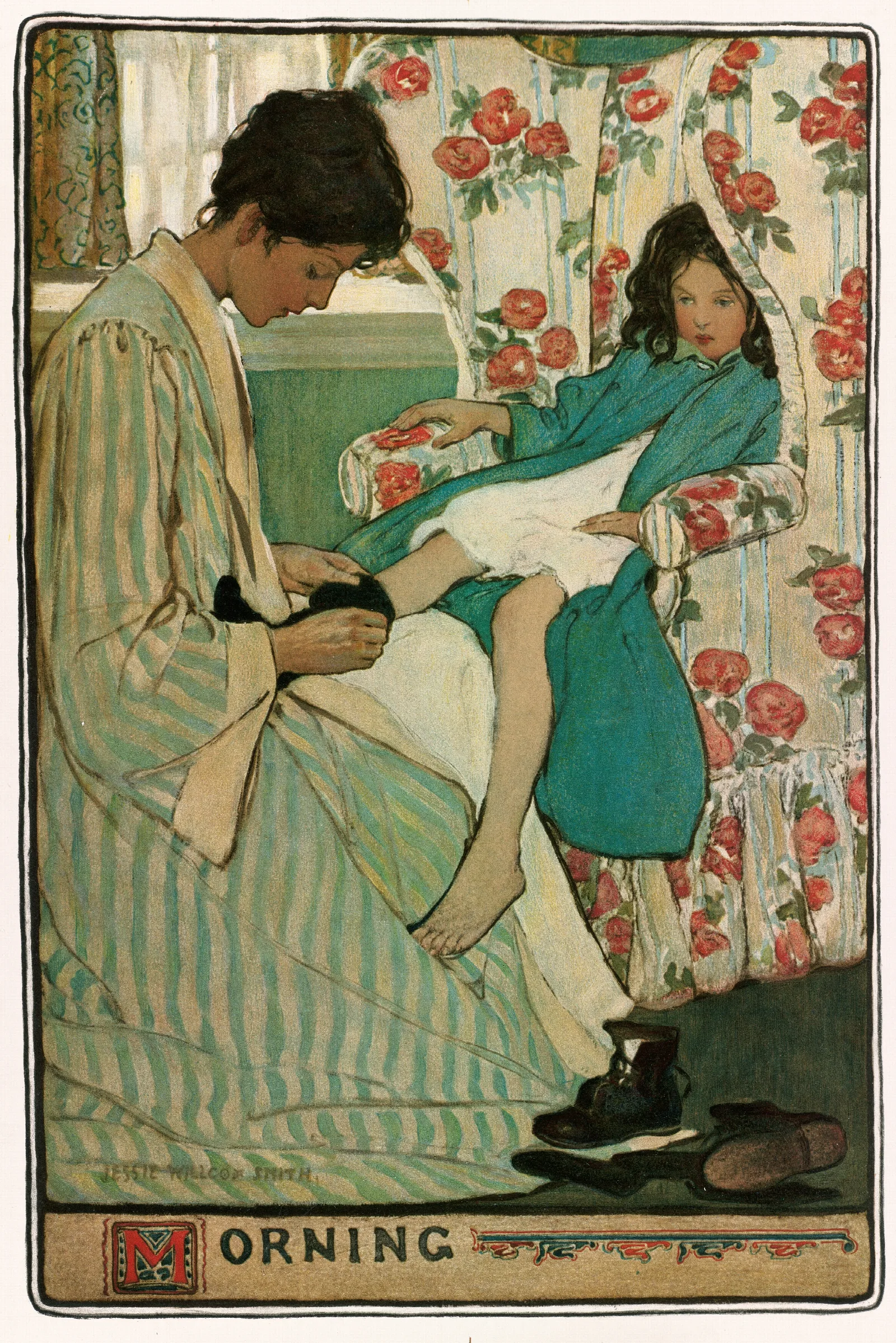 Morning Wall Art by Jessie Willcox Smith - Canvas Print