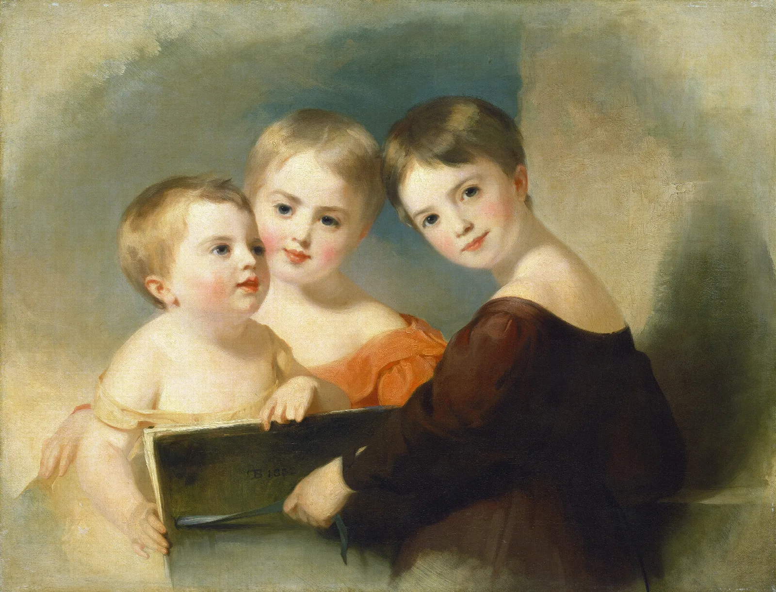 The Vanderkemp Children Wall Art by Thomas Sully - Canvas Print