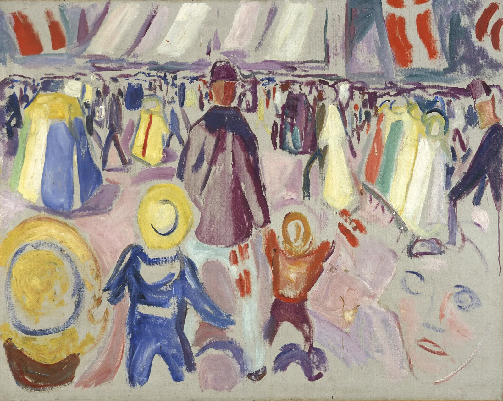 17th Of May In A Small Norwegian Town Wall Art by Edvard Munch - Canvas Print