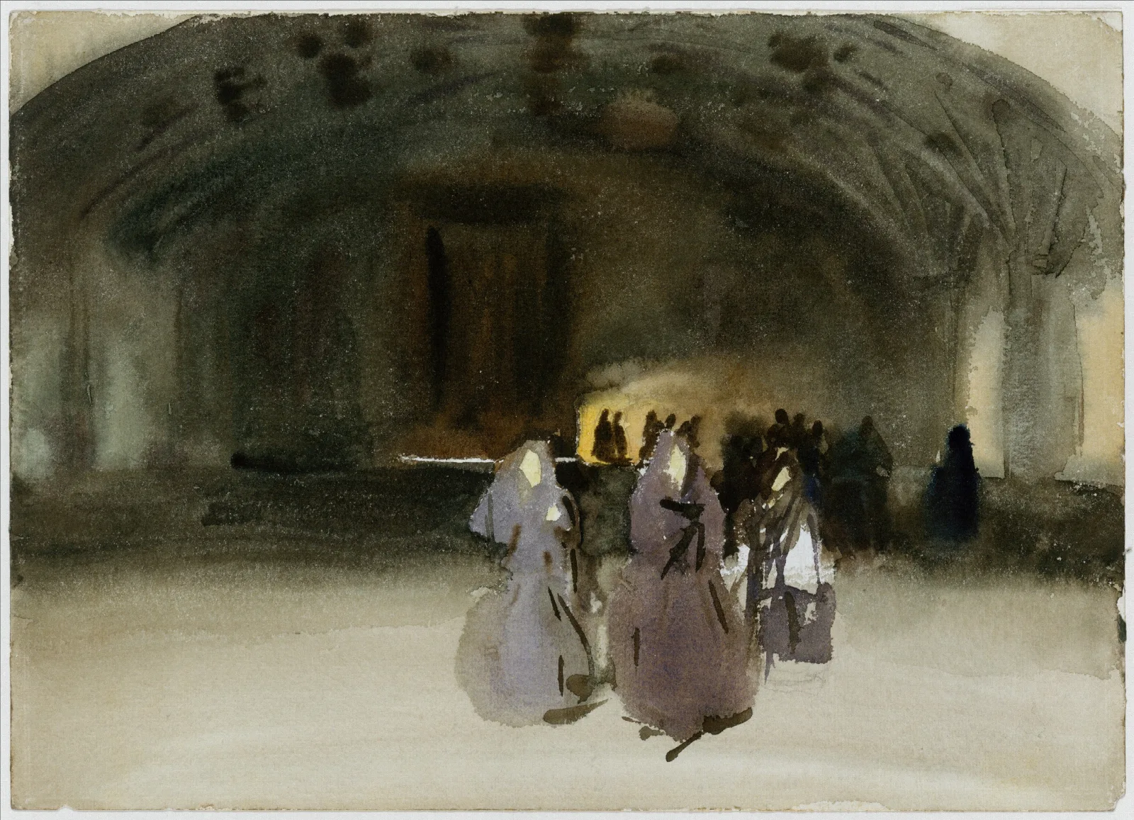 Women Approaching Wall Art by John Singer Sargent - Canvas Print