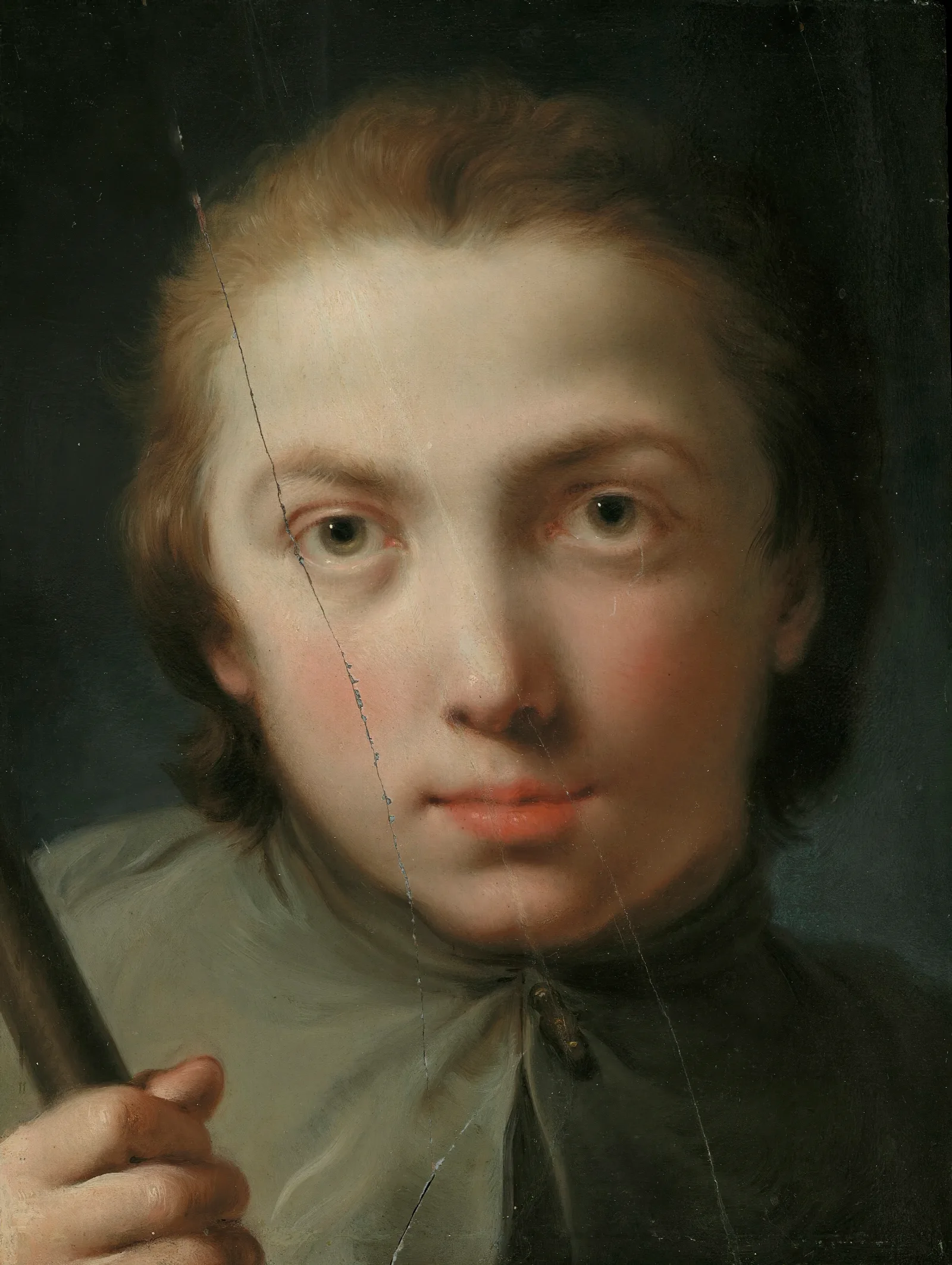 Head Of A Boy 10 Wall Art by Gaetano Gandolfi - Canvas Print