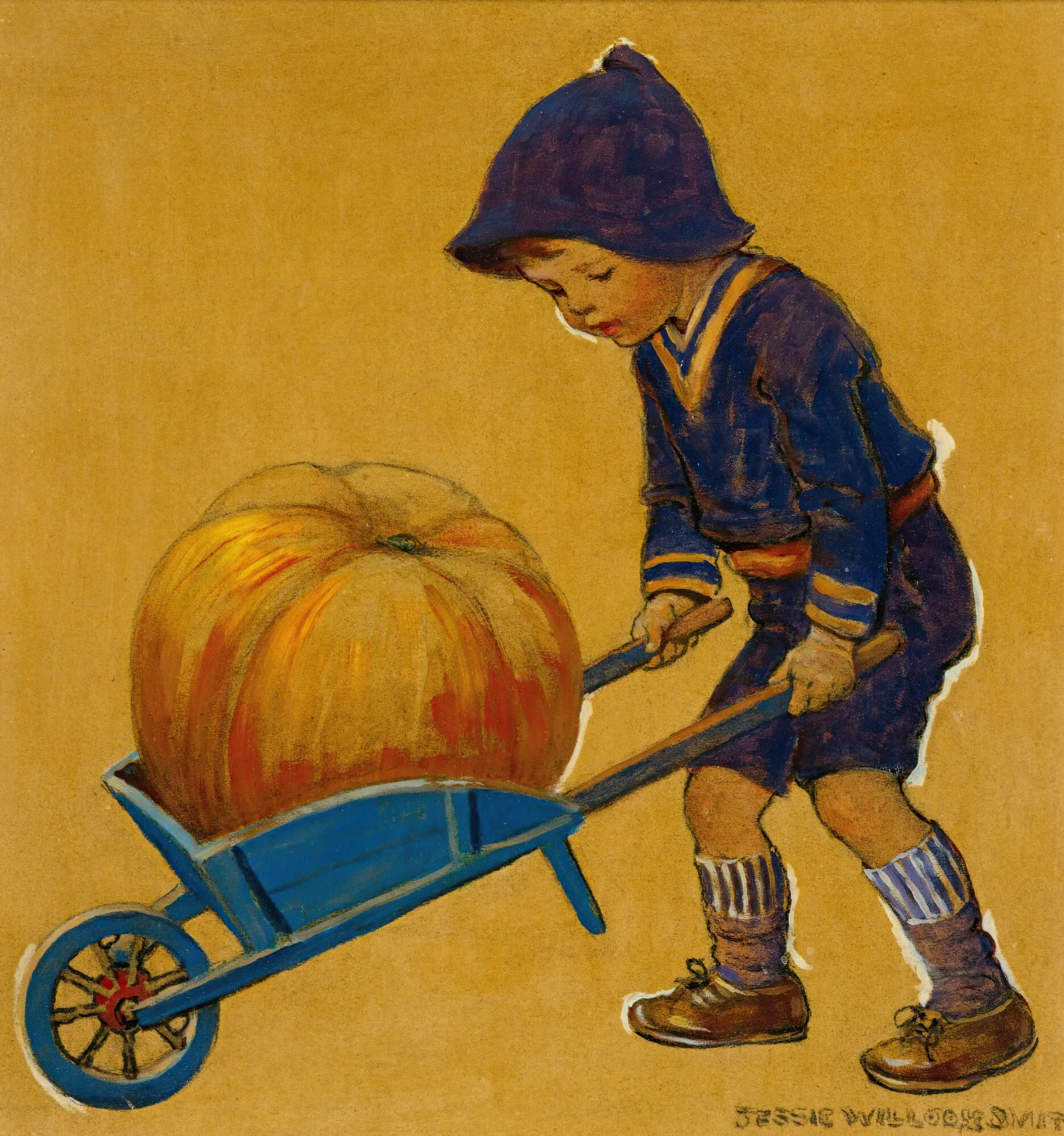 Thanksgiving Wall Art by Jessie Willcox Smith - Canvas Print