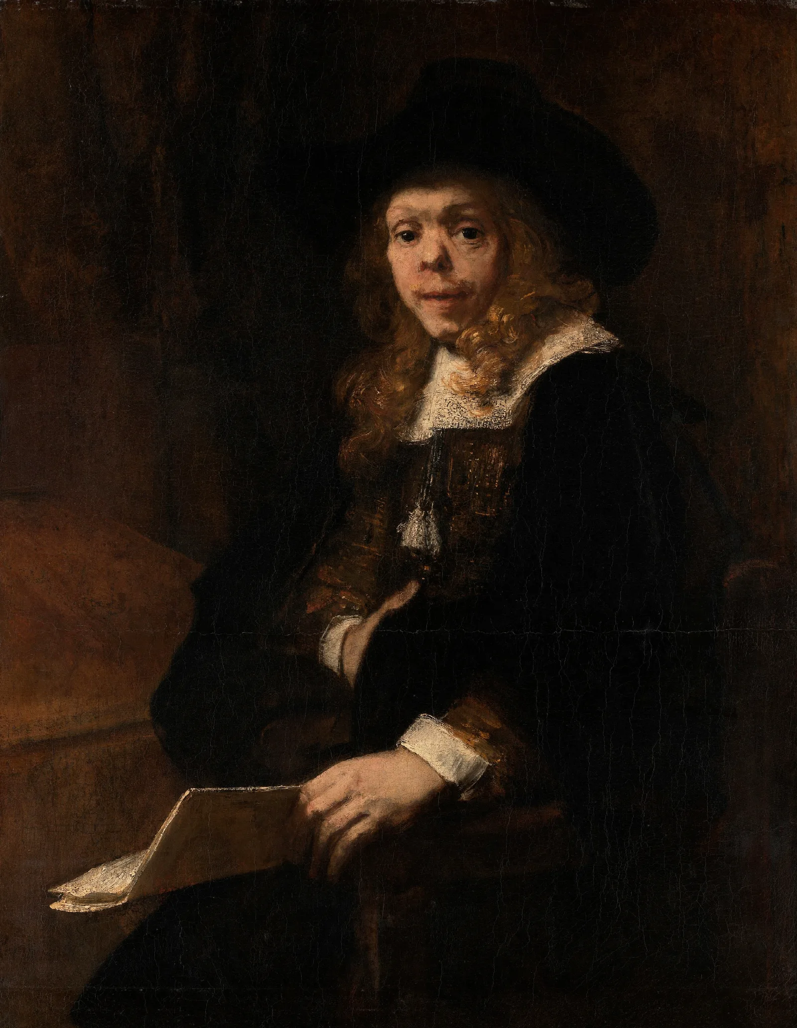 Portrait Of Gerard De Lairesse Wall Art by Rembrandt van Rijn - Canvas Print