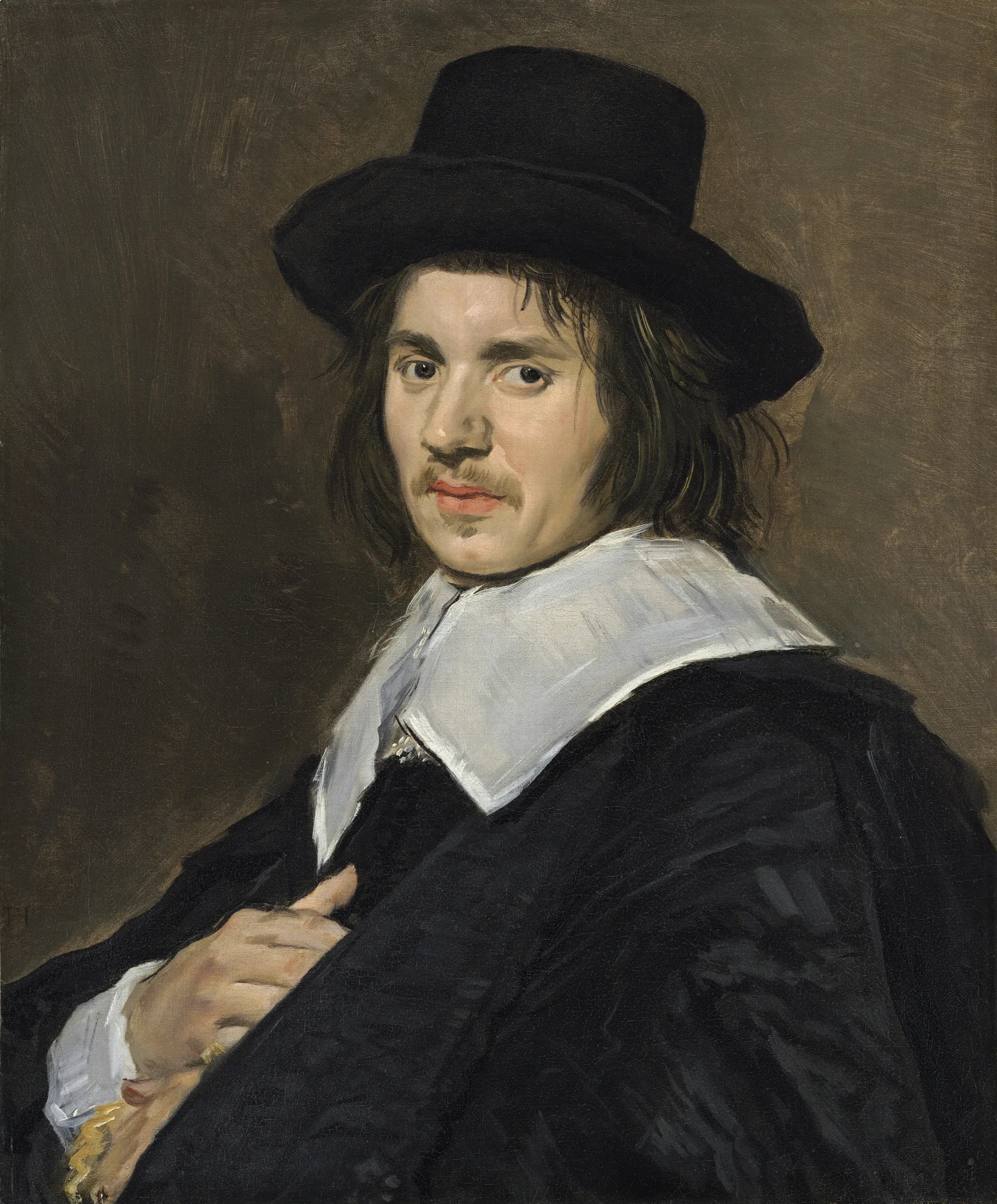 Portrait Of A Man 34 Wall Art by Frans Hals - Canvas Print