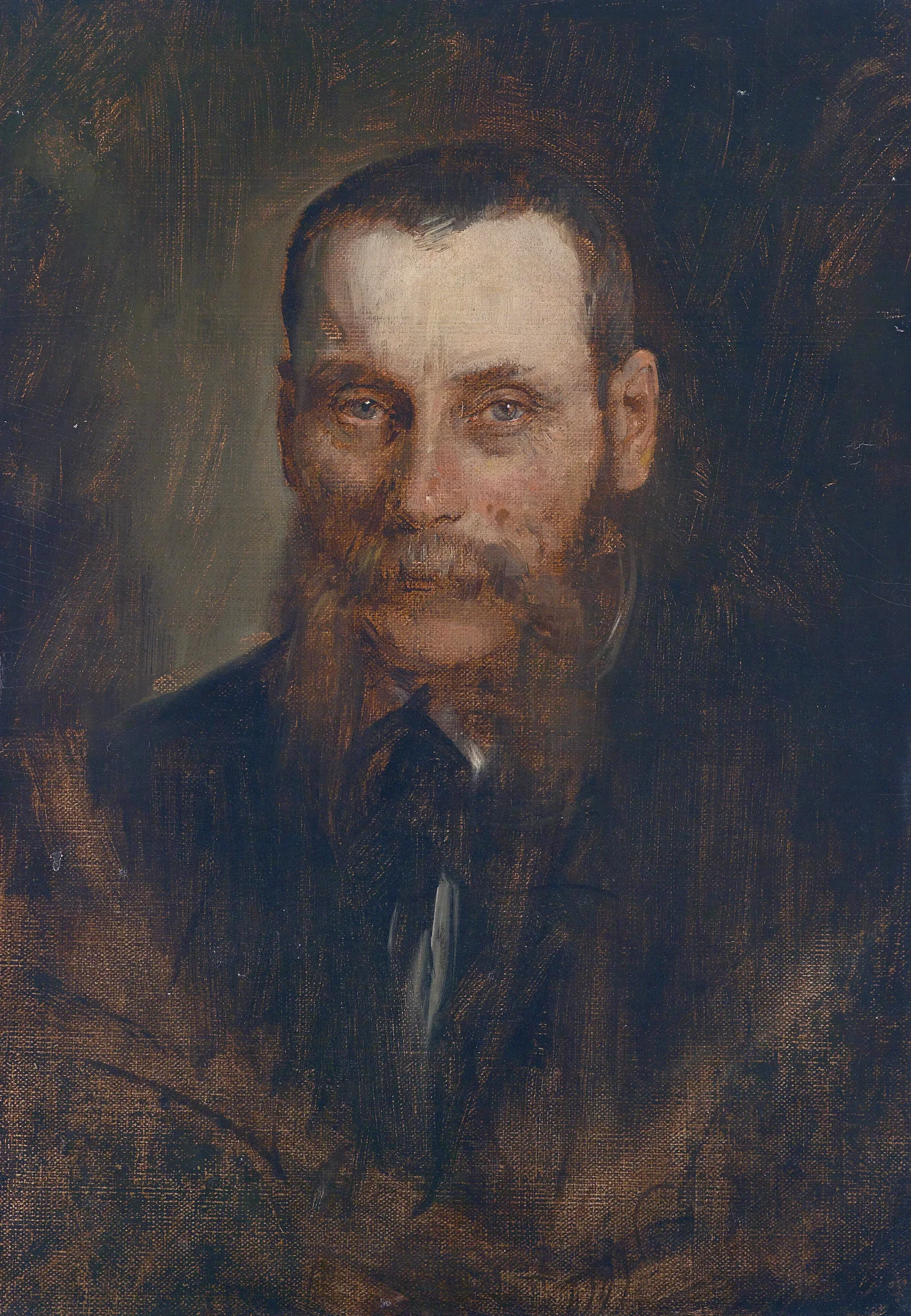 Portrait Georg Plach Wall Art by Franz von Lenbach - Canvas Print