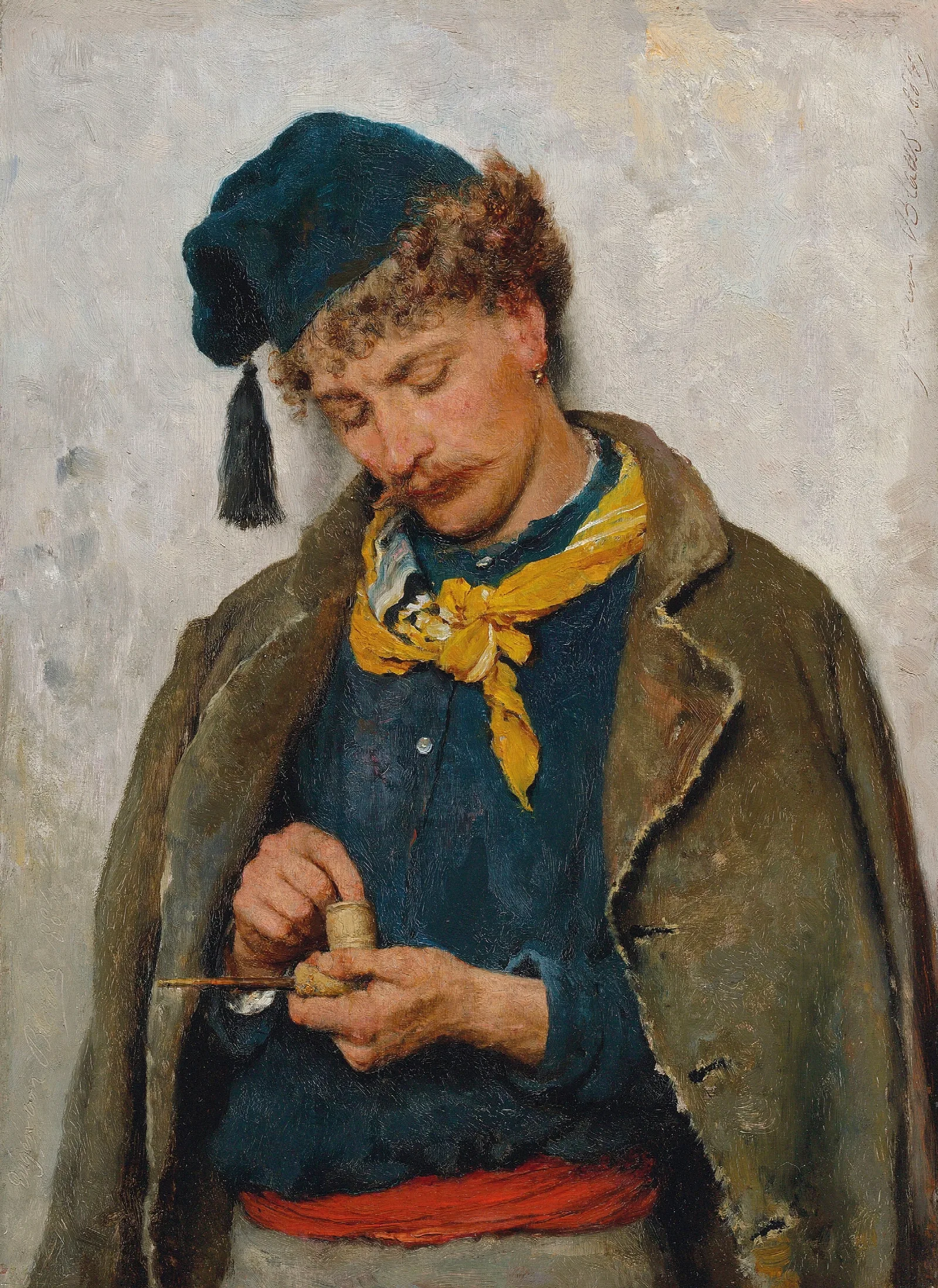 A Soldier 3 Wall Art by Eugen von Blaas - Canvas Print