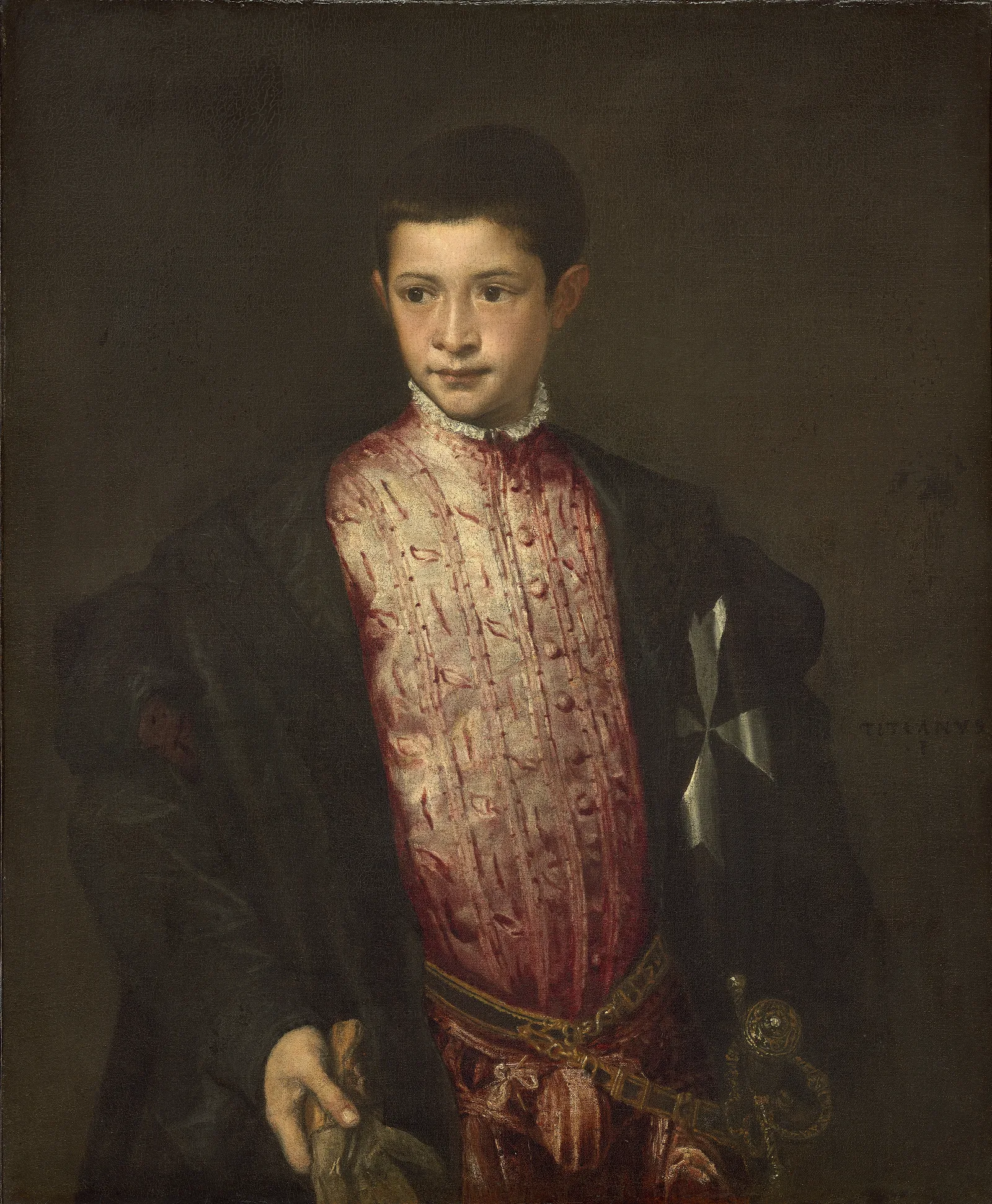 Ranuccio Farnese Wall Art by Titian - Canvas Print