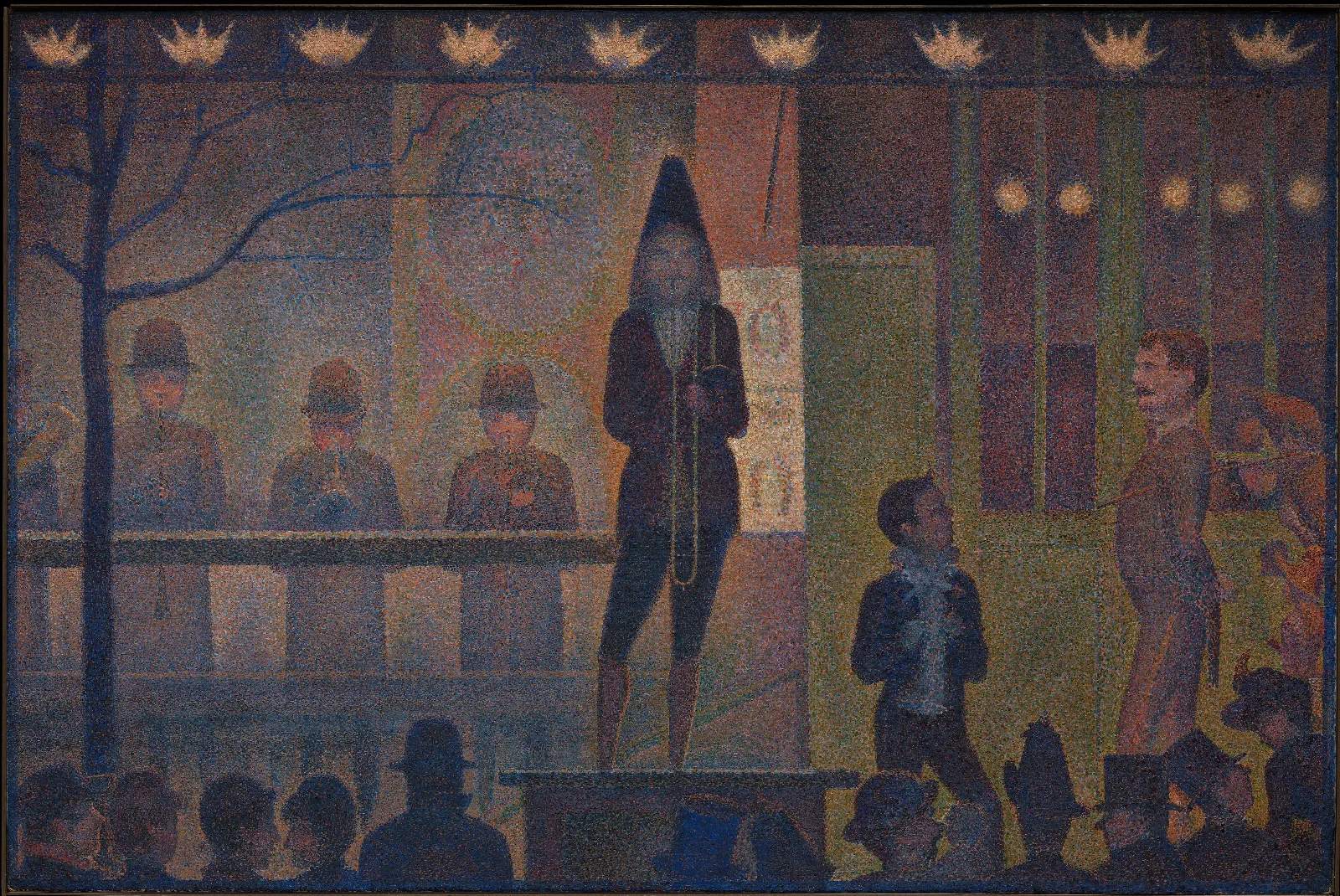 Circus Sideshow Parade De Cirque Wall Art by Georges Seurat - Canvas Print