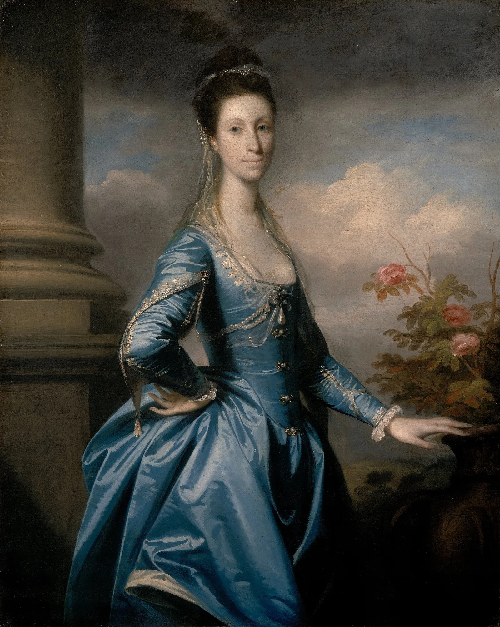 Miss Elizabeth Ingram Wall Art by Sir Joshua Reynolds - Canvas Print