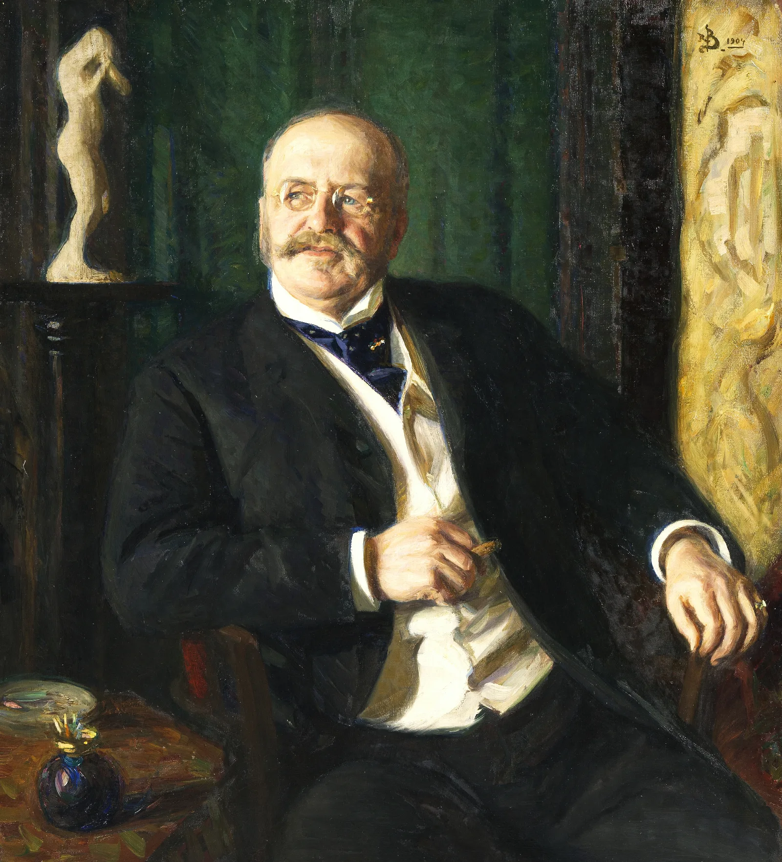 Julius Caspar Merchant Wall Art by Richard Bergh - Canvas Print