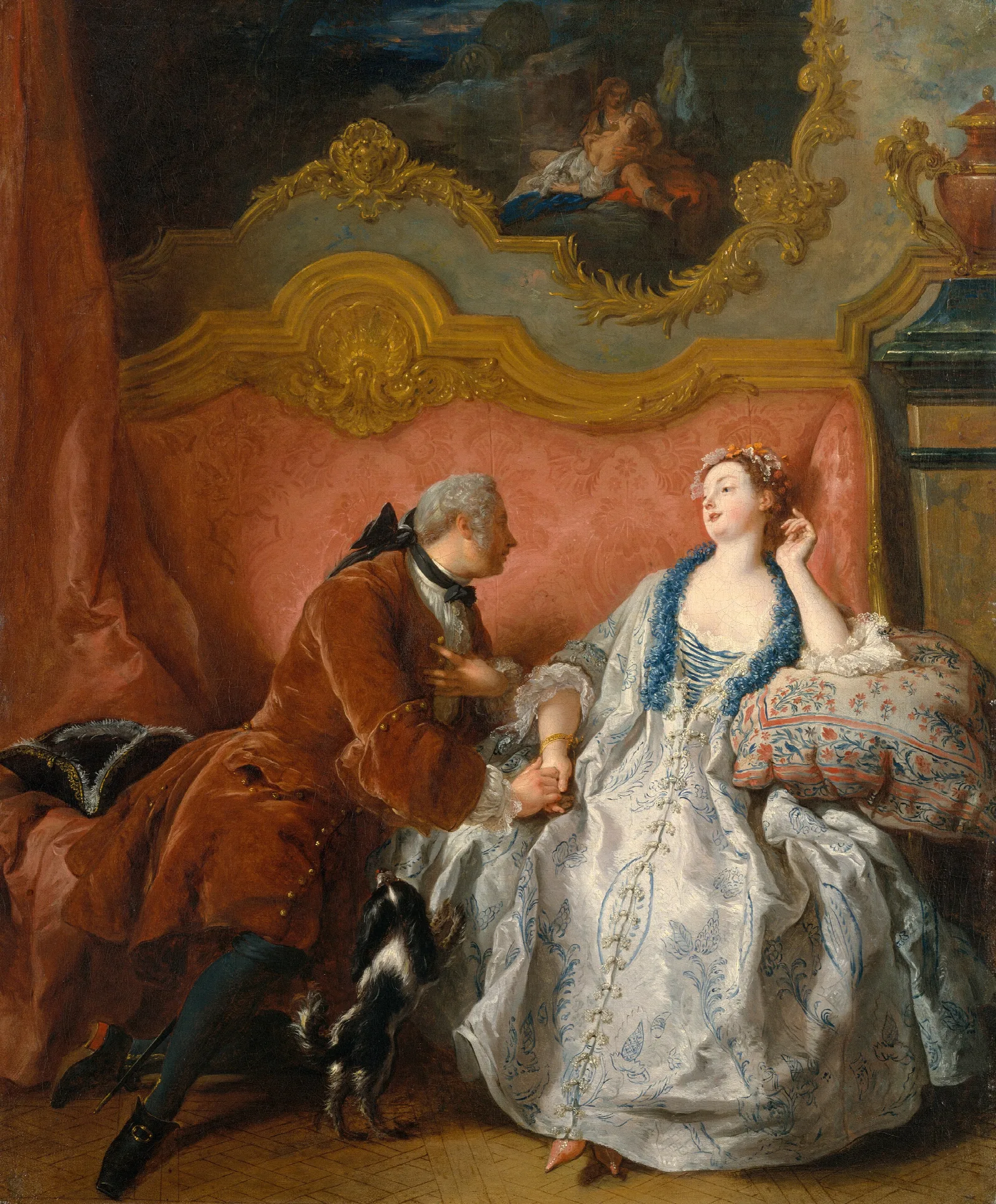 The Declaration Of Love Wall Art by Jean-François de Troy - Canvas Print