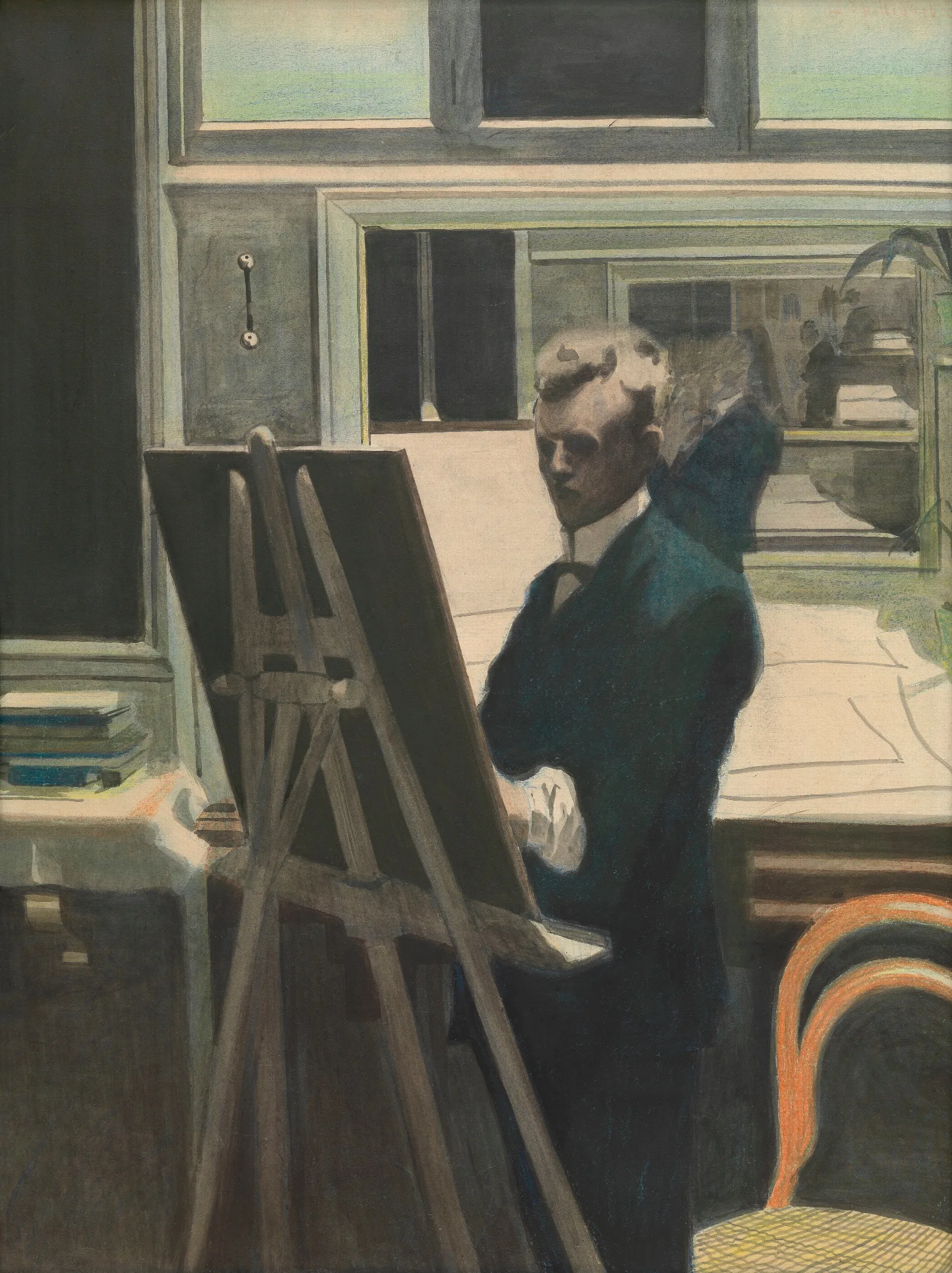 Self Portrait 520 Wall Art by Léon Spilliaert - Canvas Print