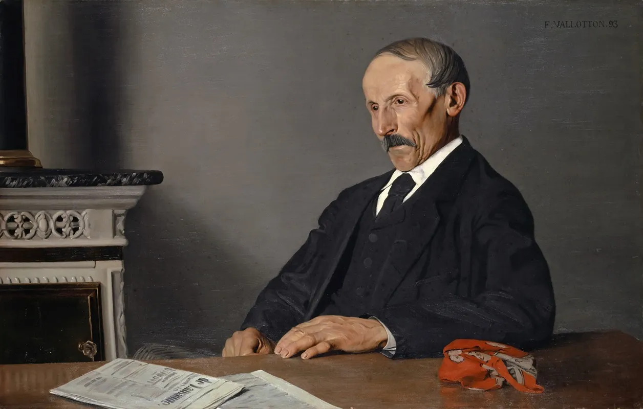 The Old Concierge Wall Art by Félix Vallotton - Canvas Print