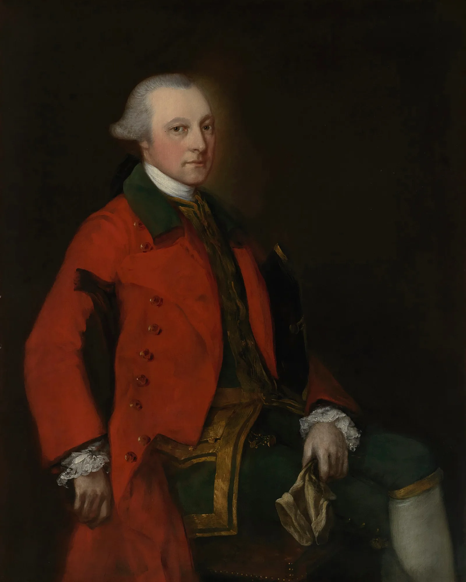 Portrait Of Robert Sutton 1710 1776 Of Scotton Nottinghamshire Wall Art by Thomas Gainsborough - Canvas Print