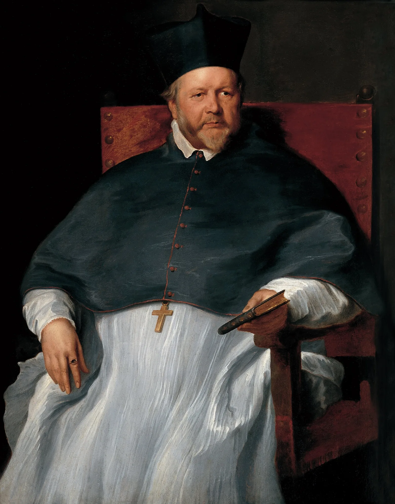 Bishop Jan Van Malderen Wall Art by Anthony van Dyck - Canvas Print
