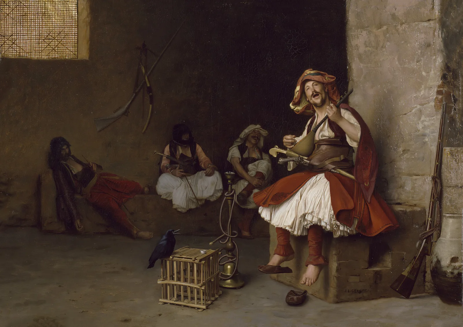 Bashi Bazouk Singing Wall Art by Jean-Léon Gérôme - Canvas Print