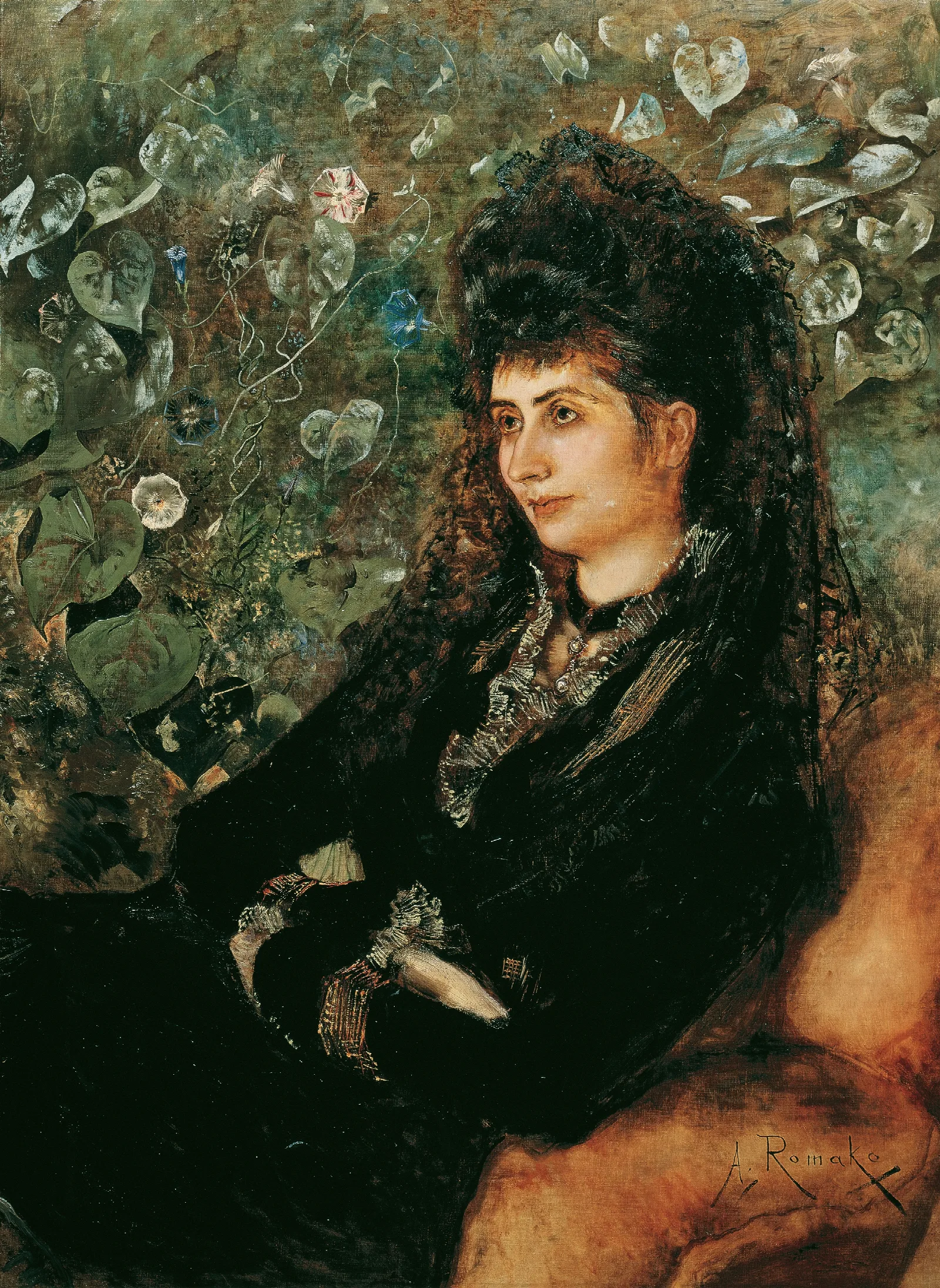 Mathilde Stern Geb Porges Wall Art by Anton Romako - Canvas Print