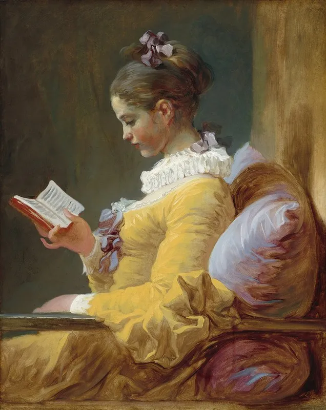 Young Girl Reading Wall Art by Jean-Honoré Fragonard - Canvas Print
