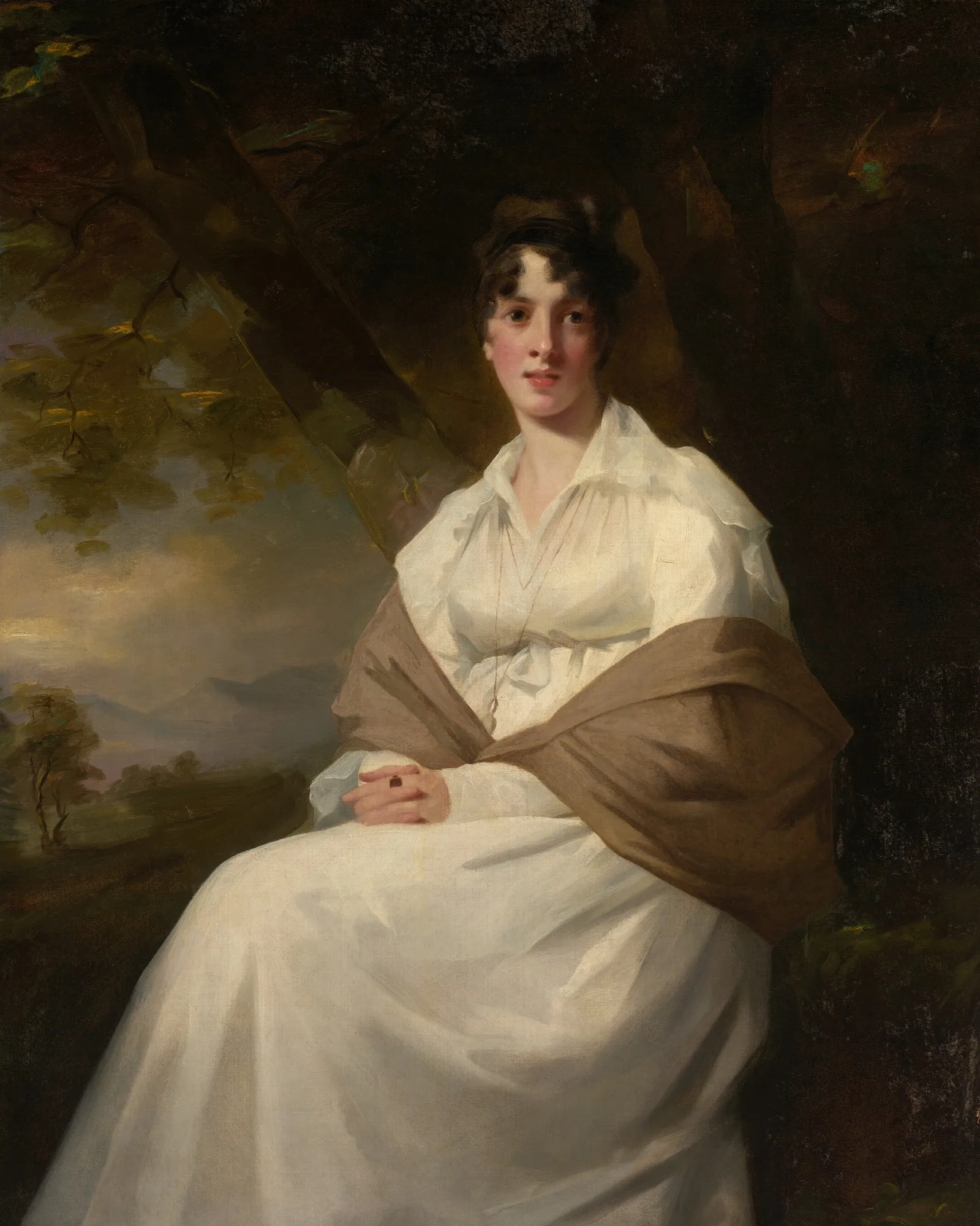 Lady Maitland Catherine Connor Died 1865 Wall Art by Sir Henry Raeburn - Canvas Print
