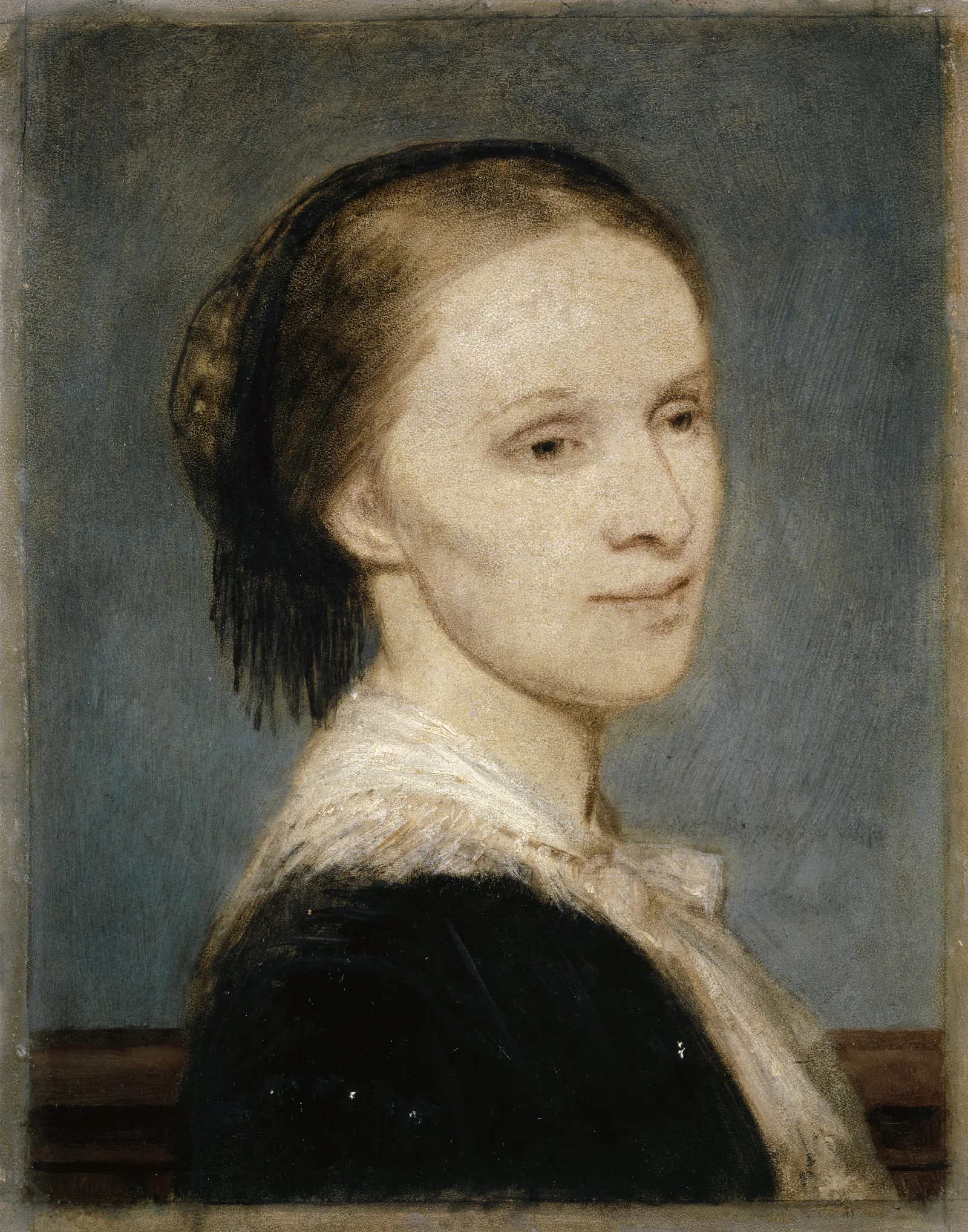 Portrait Of Anna Elisabeth Burckhardt Brenner Wall Art by Arnold Böcklin - Canvas Print