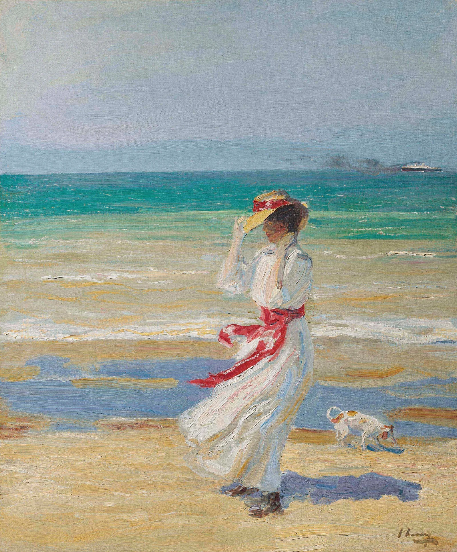 A Windy Day 7 Wall Art by Sir John Lavery - Canvas Print