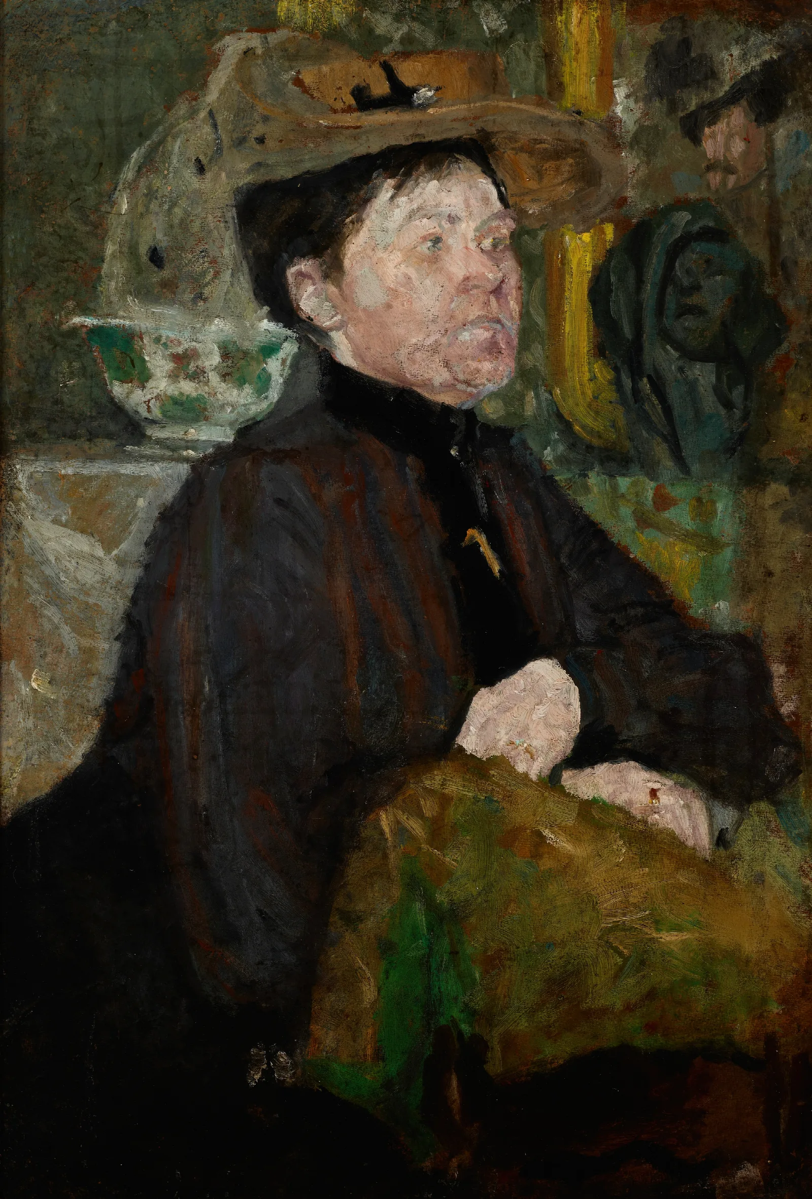 Portrait Of Mrs Getter Wall Art by Olga Boznanska - Canvas Print