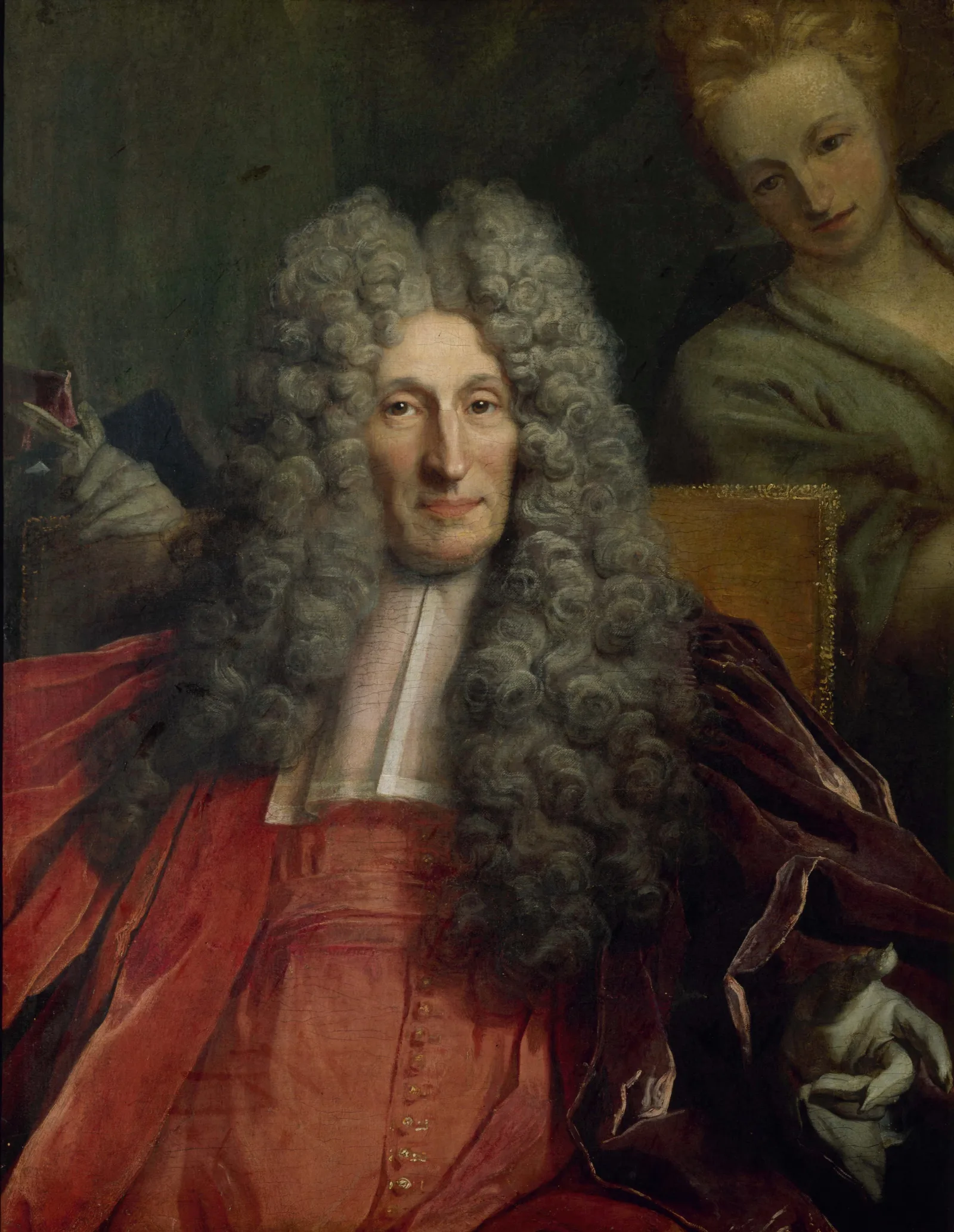 Portrait De Charles Boucher Dorsay Prevot Des Marchands De 1700 A 1708 Wall Art by Nicolas de Largillière - Canvas Print