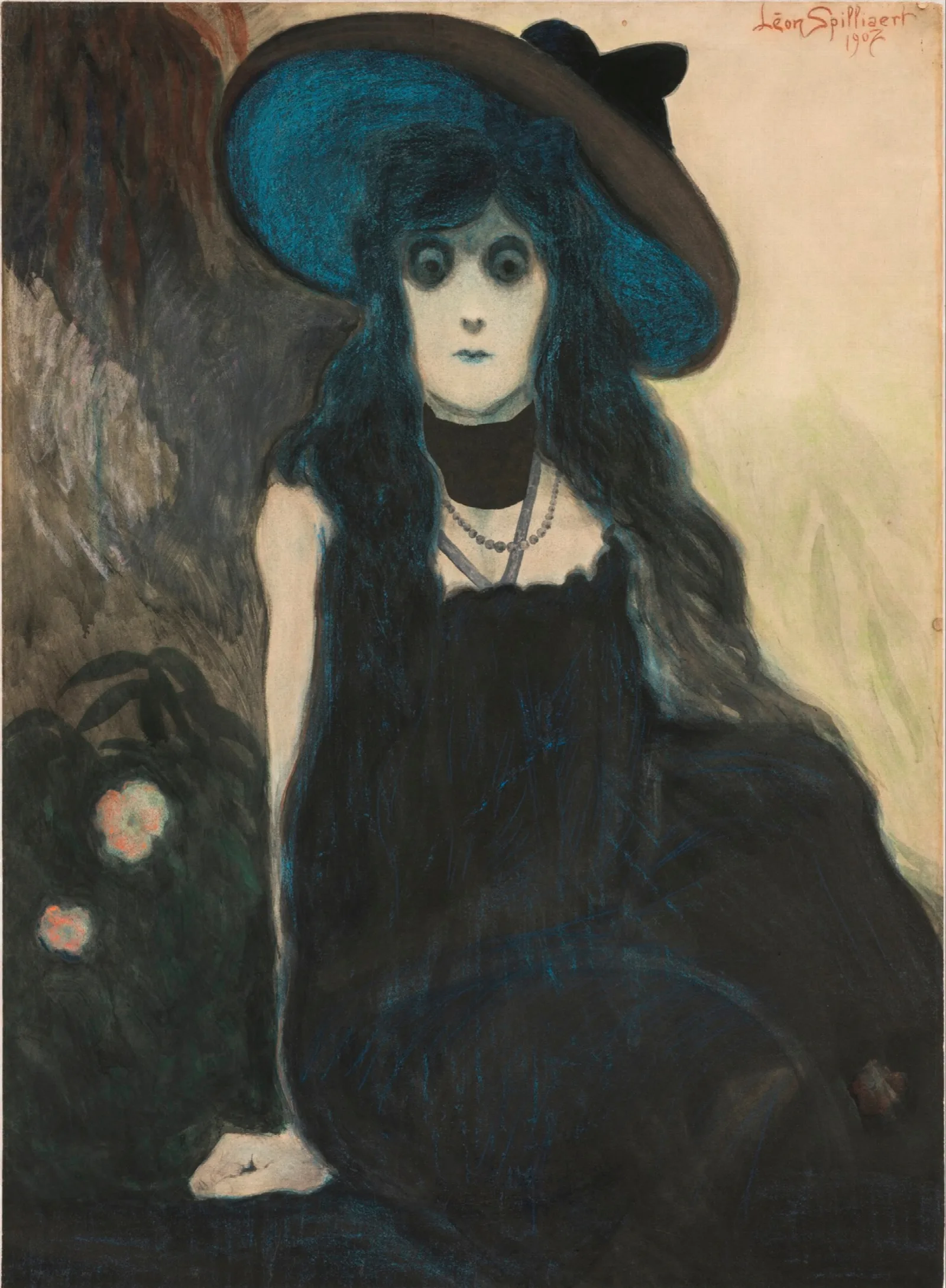 The Absinth Drinker 2 Wall Art by Léon Spilliaert - Canvas Print