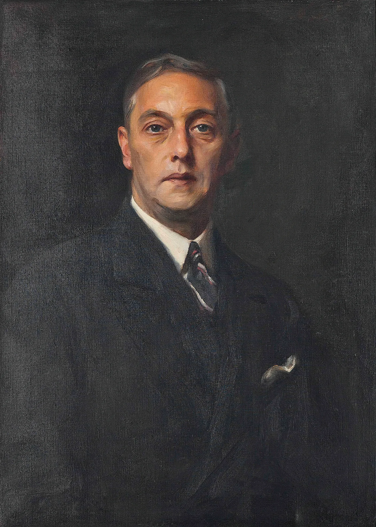 Portrait Of Norman Louis Cappel Esq Wall Art by Philip Alexius de László - Canvas Print