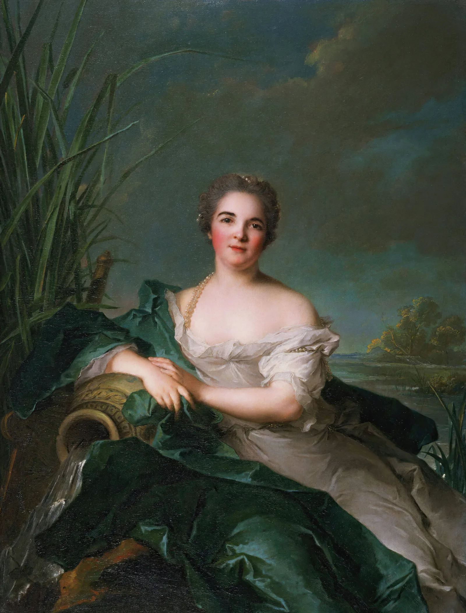 Madame De Flesselles Wall Art by Jean-Marc Nattier - Canvas Print