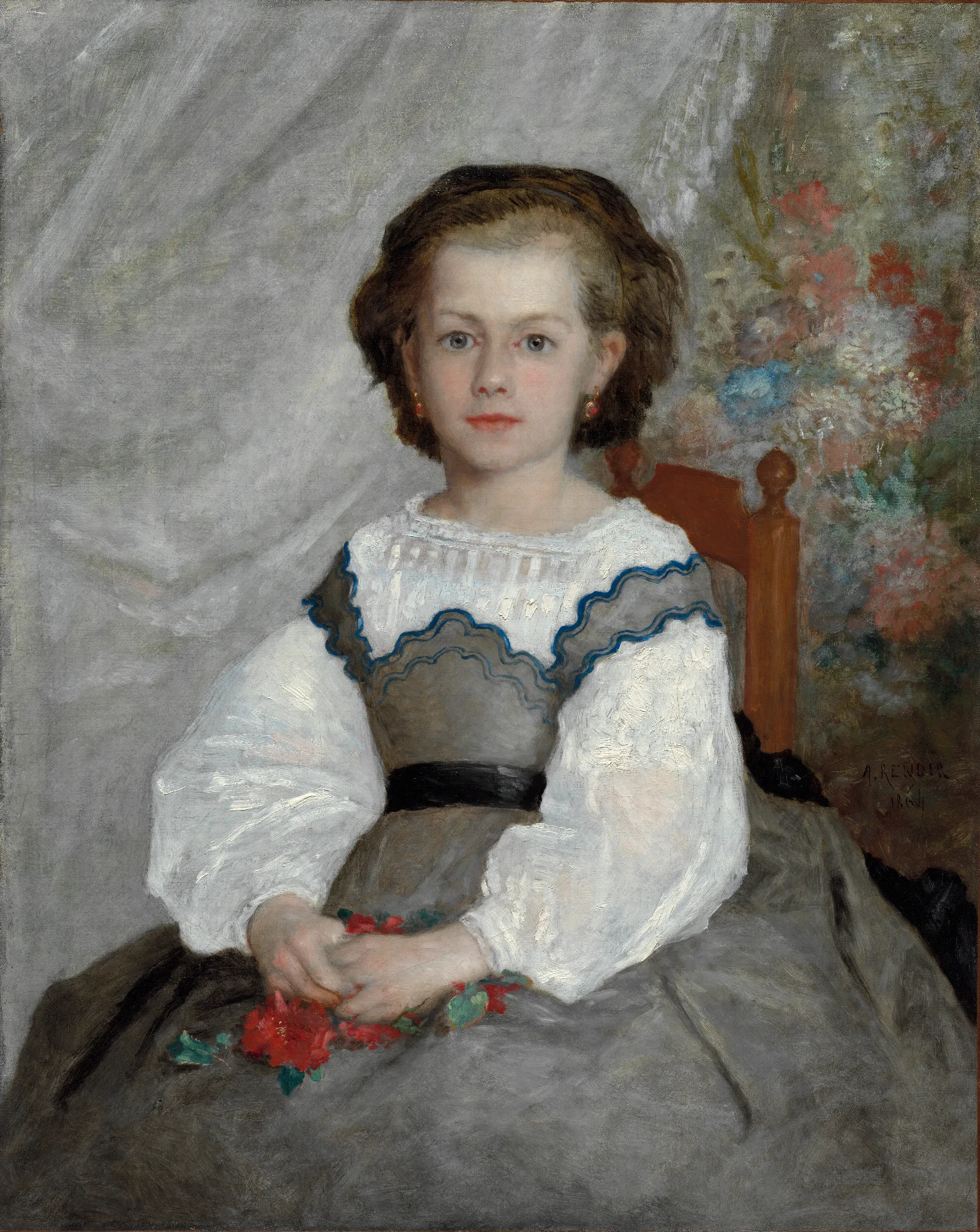 Romaine Lacaux Wall Art by Pierre-Auguste Renoir - Canvas Print