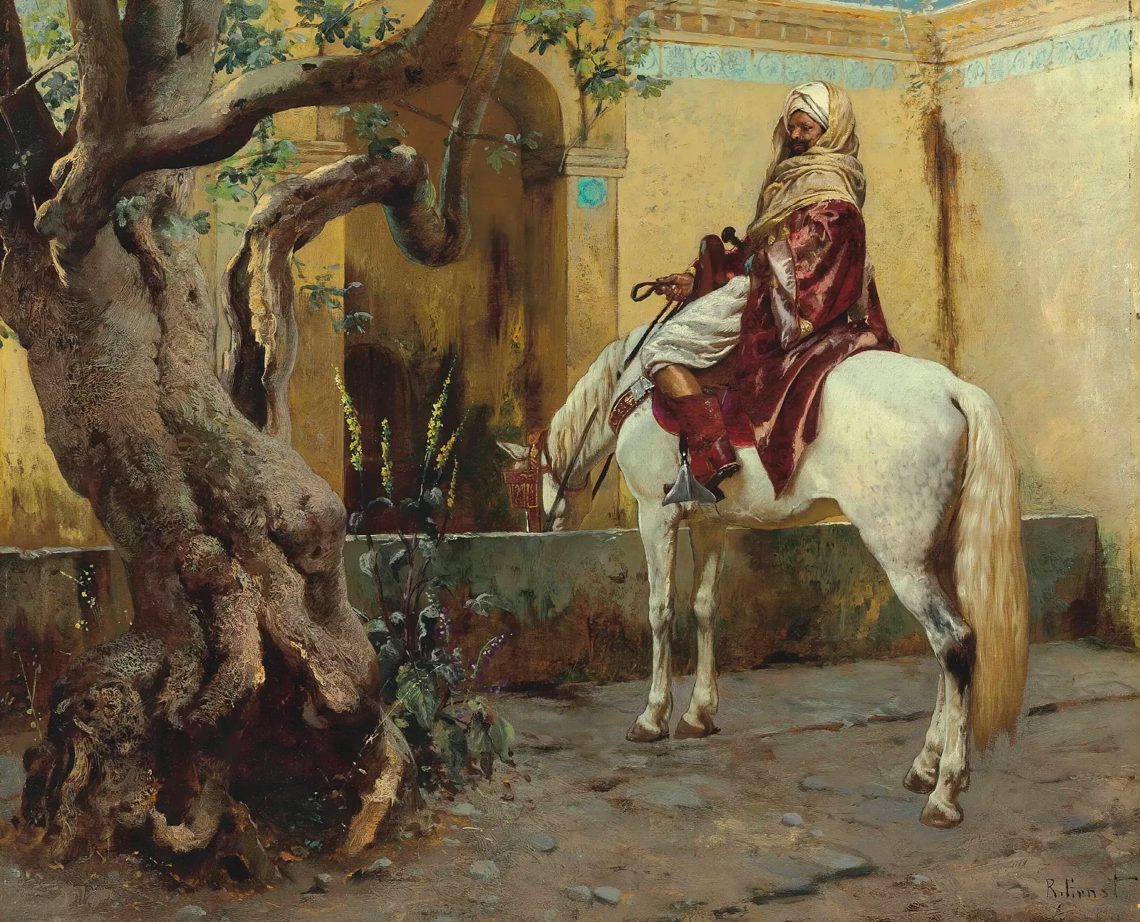 The Watering Hole Wall Art by Rudolf Ernst - Canvas Print