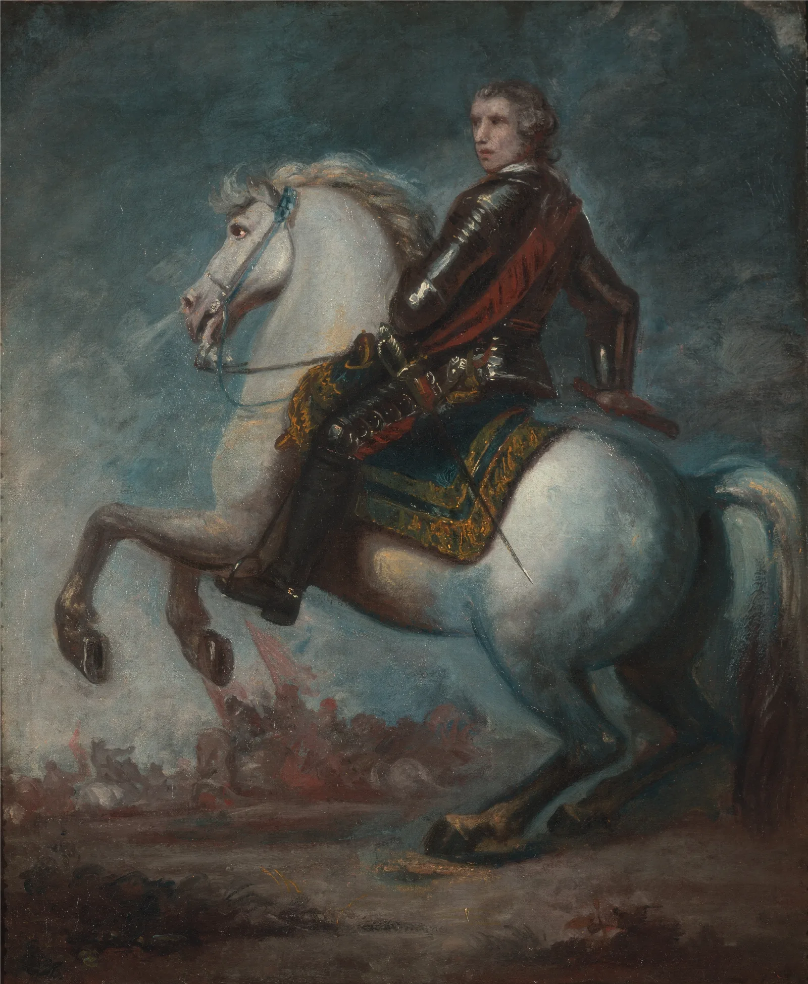 Sir Jeffrey Amherst Wall Art by Sir Joshua Reynolds - Canvas Print