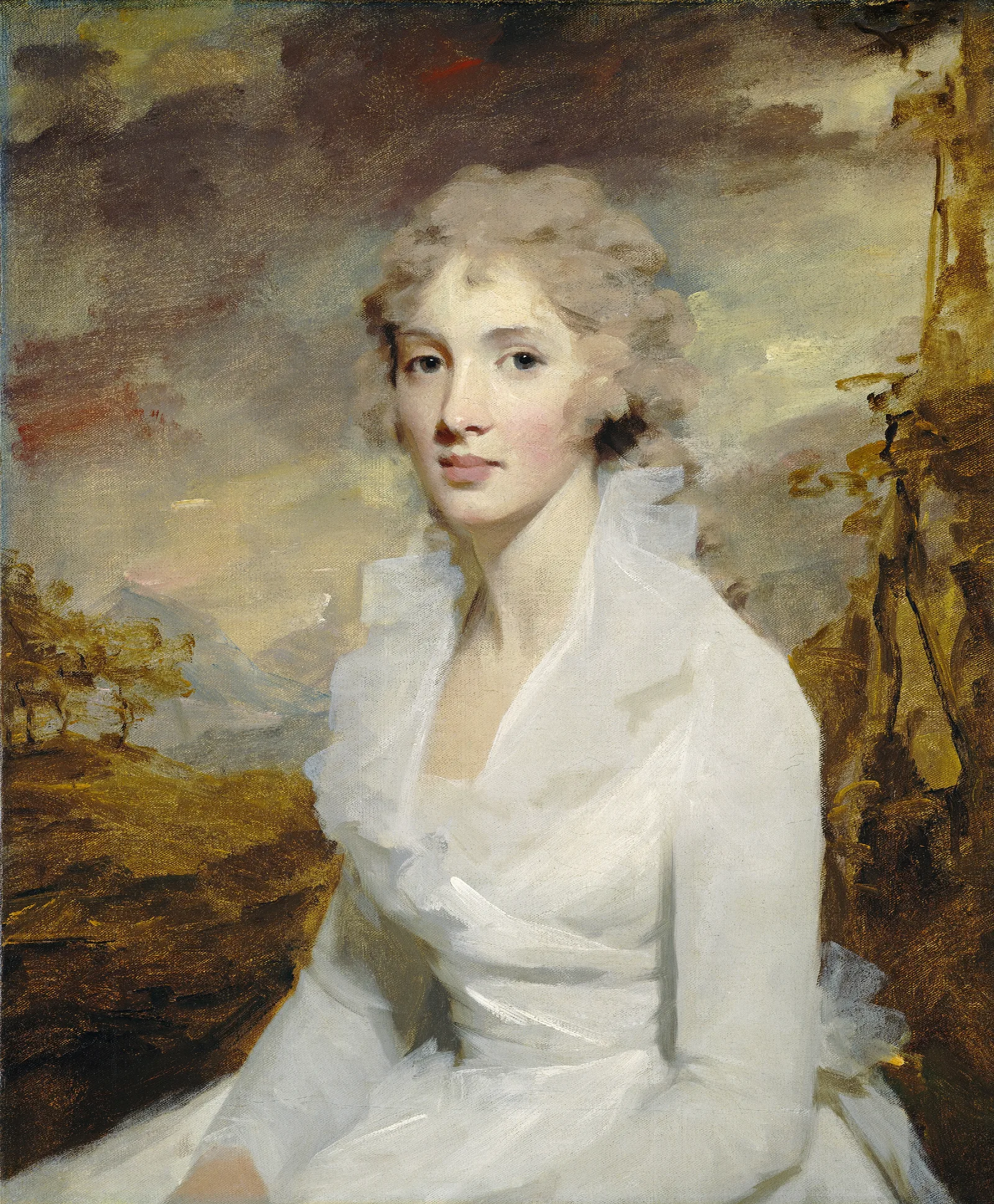 Miss Eleanor Urquhart Wall Art by Sir Henry Raeburn - Canvas Print