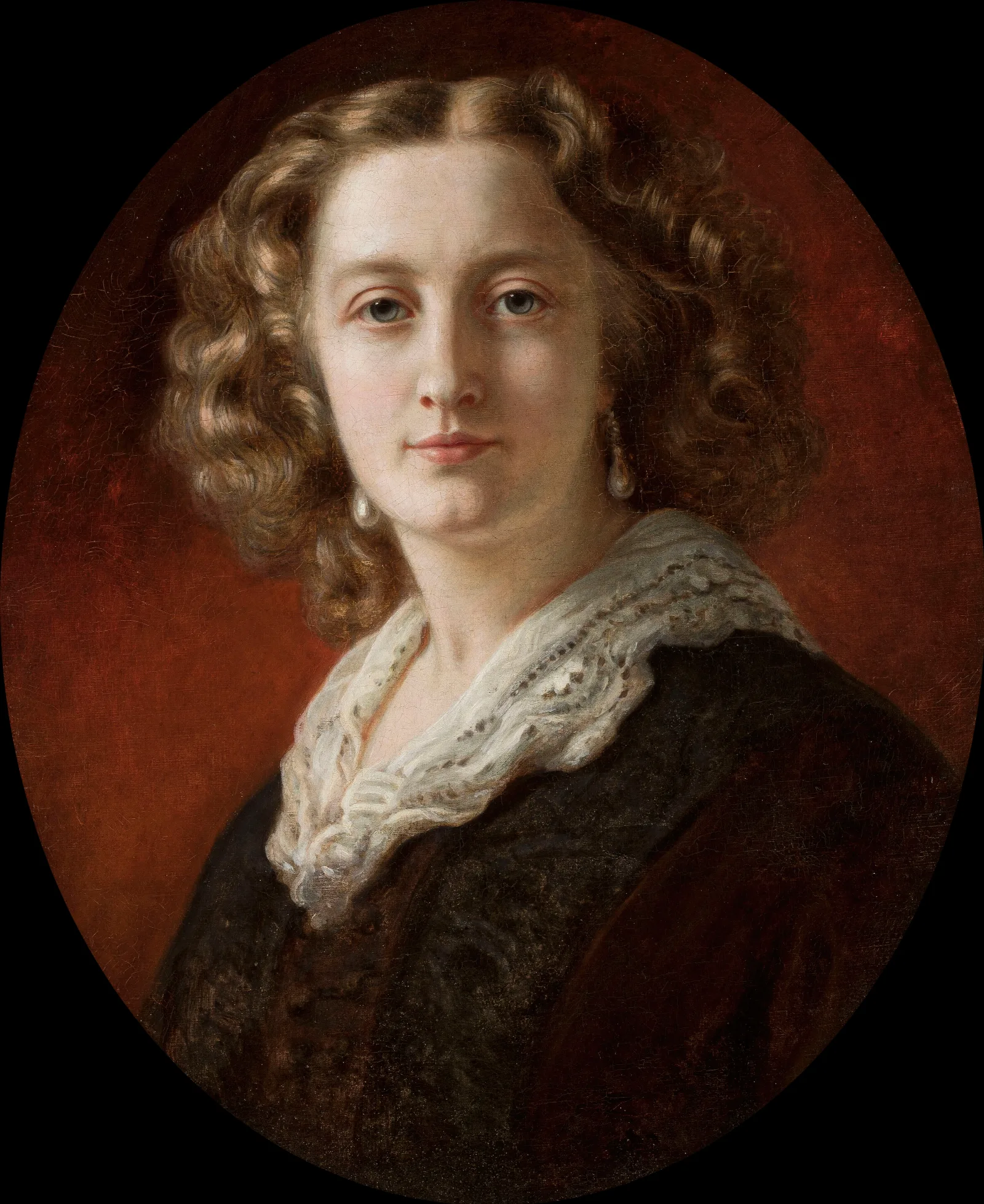Portrait Of Zofia Odescalchi Nee Branicka Wall Art by Franz Xaver Winterhalter - Canvas Print