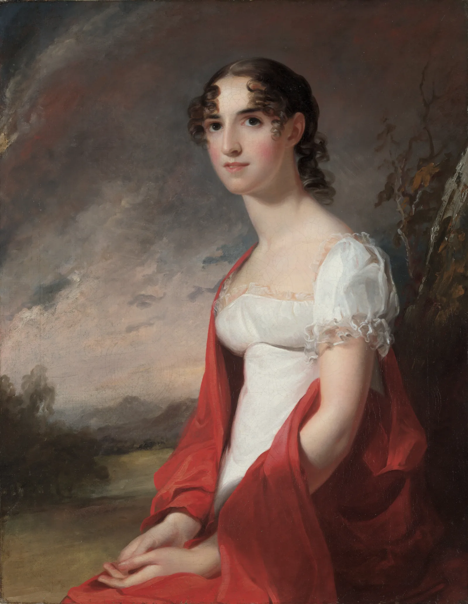 Portrait Of Mary Sicard David Wall Art by Thomas Sully - Canvas Print